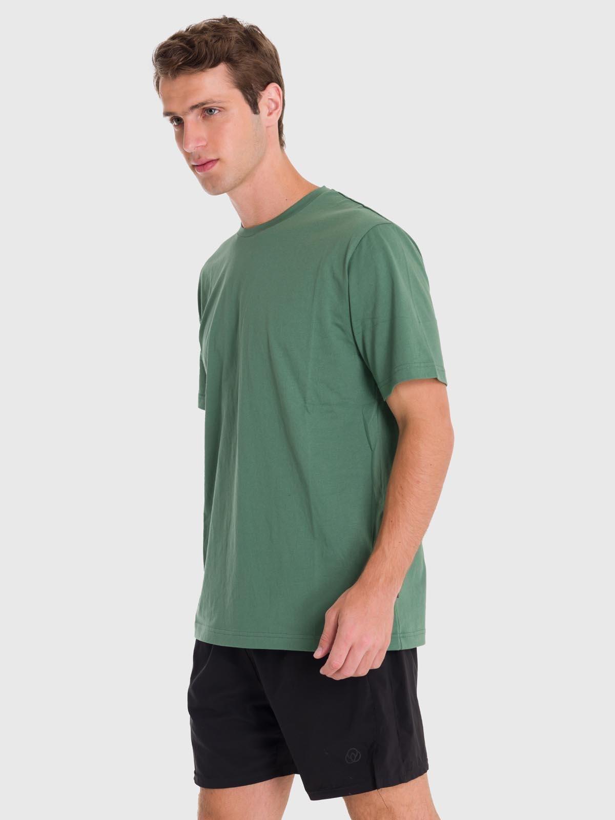 Polera Hombre Printed T-Shirt Verde-4