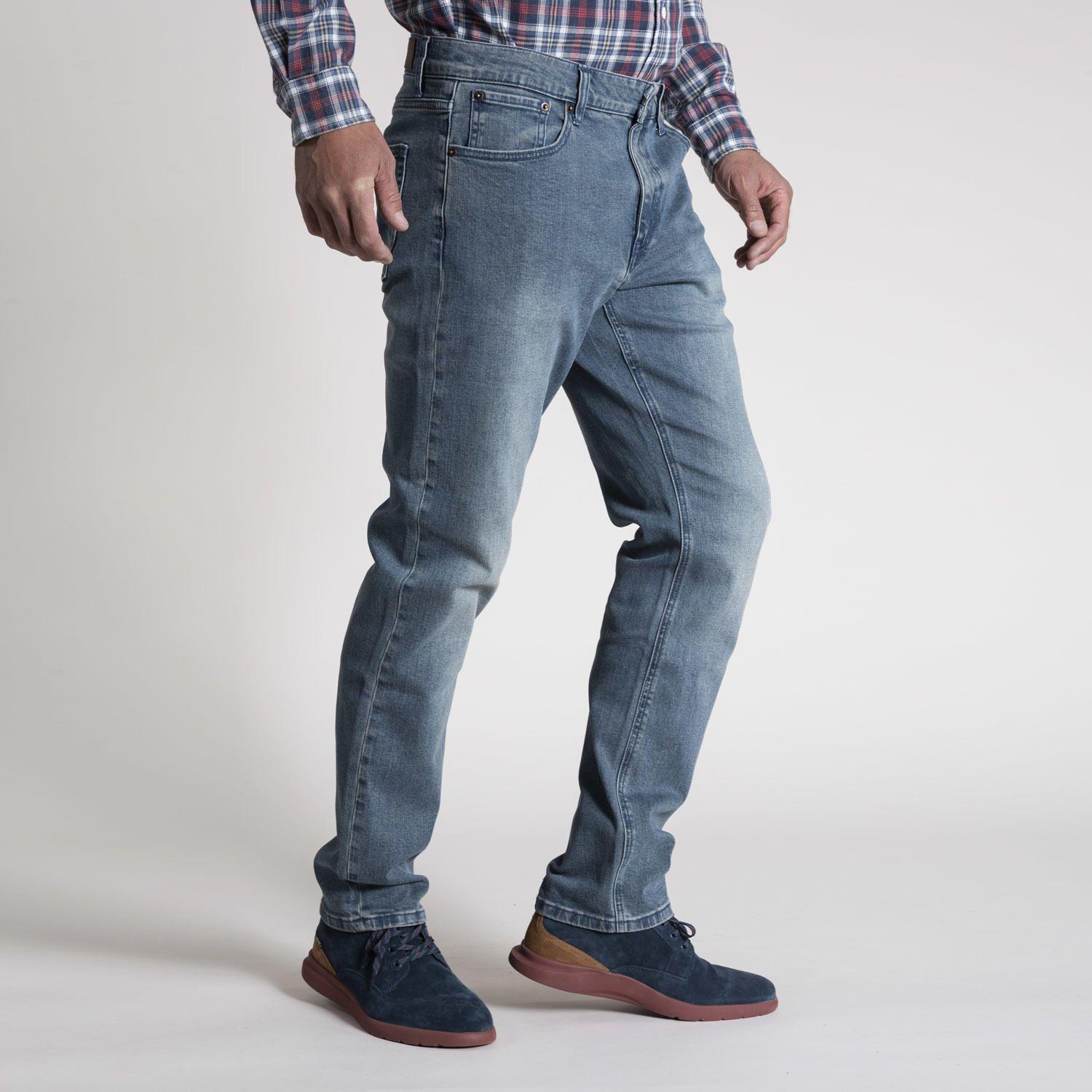 Jeans Masculino Tommy Algodón Azul-1