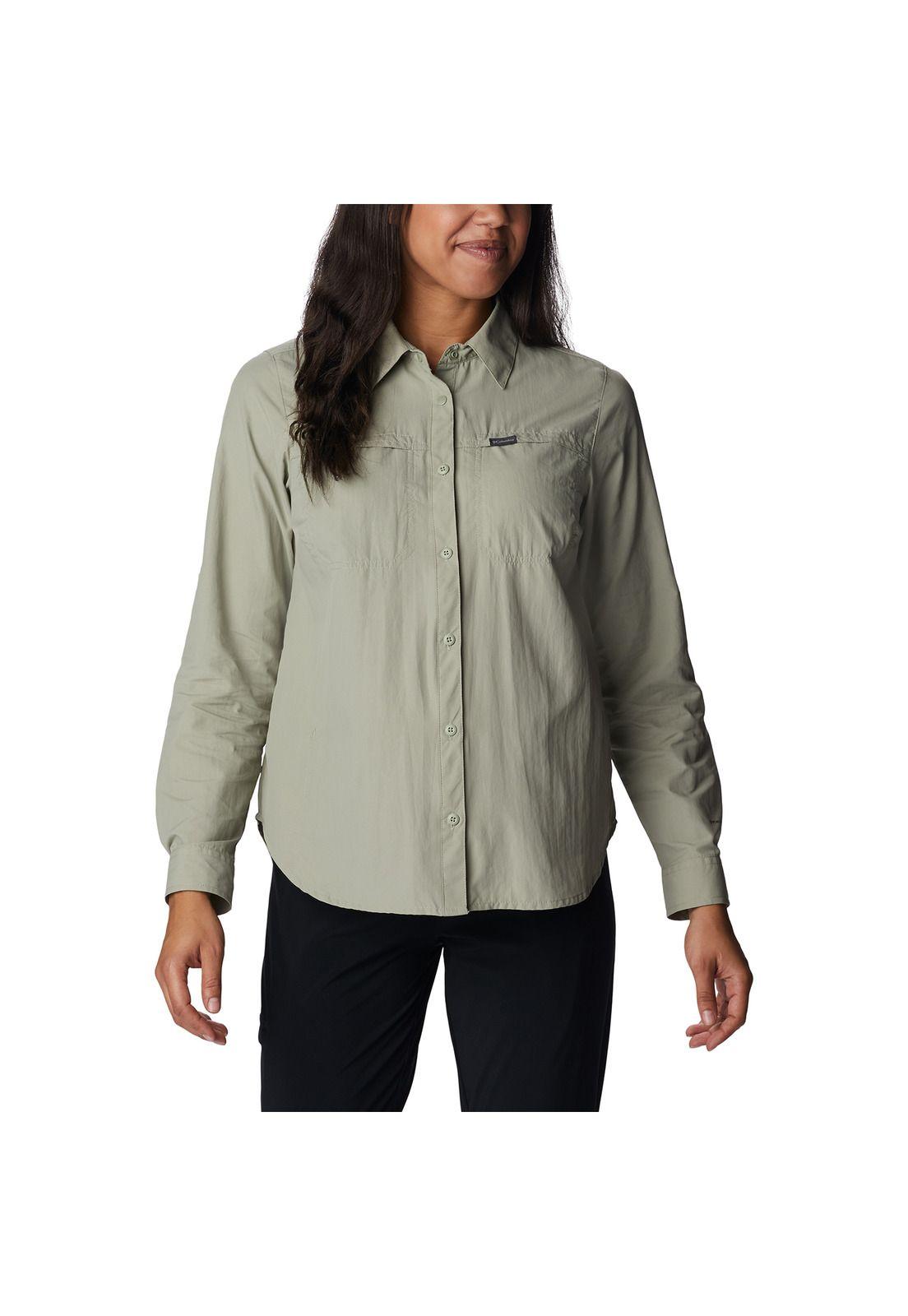 Camisa Silver Ridge 3.0 Ls Verde Musgo Mujer-0