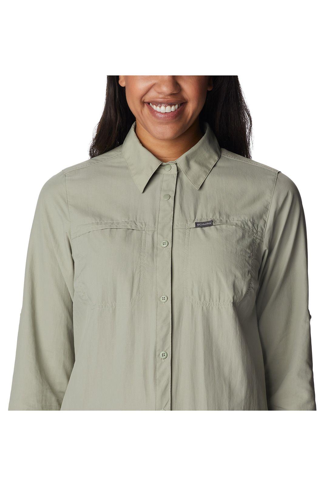 Camisa Silver Ridge 3.0 Ls Verde Musgo Mujer-1
