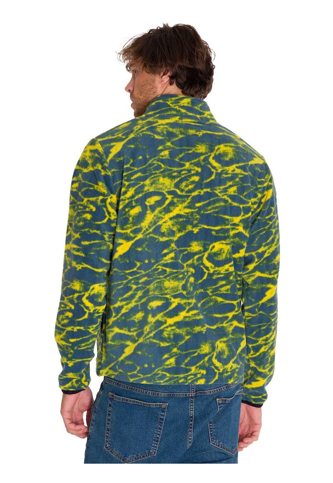 Polar Microfleece Quarter Zip Hombre Azul-3