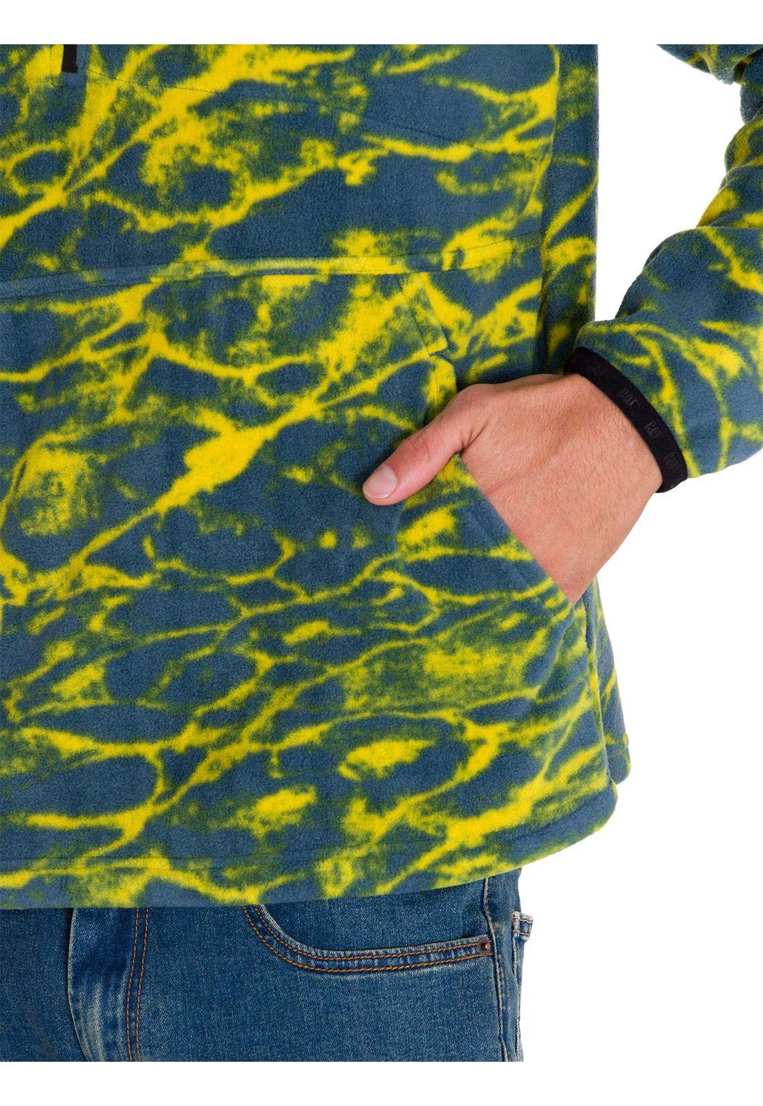 Polar Microfleece Quarter Zip Hombre Azul-5