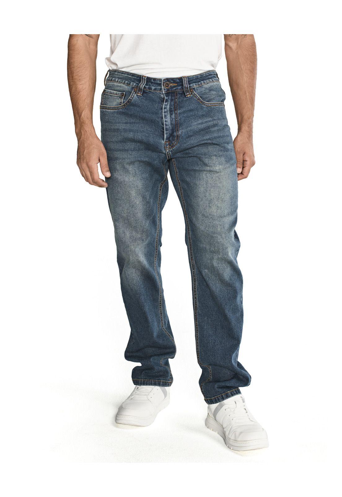 Jeans Casual Triblend Stretch Den Azul Hombre-5