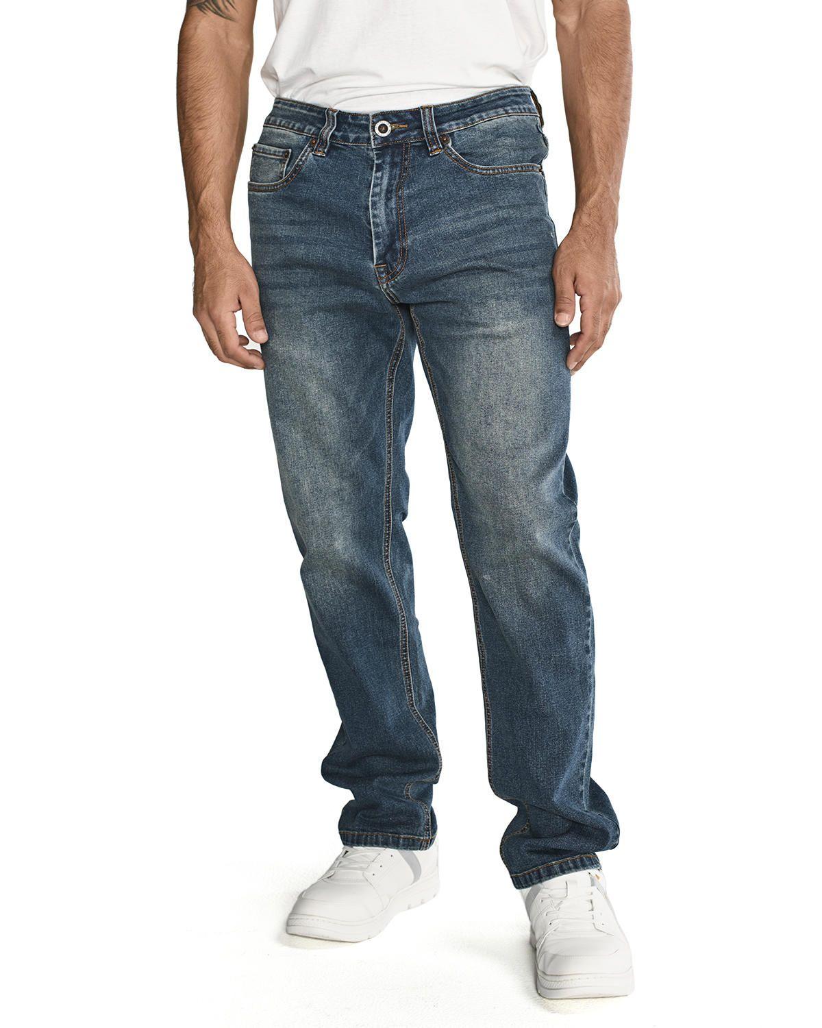 Jeans Casual Triblend Stretch Den Azul Hombre-4