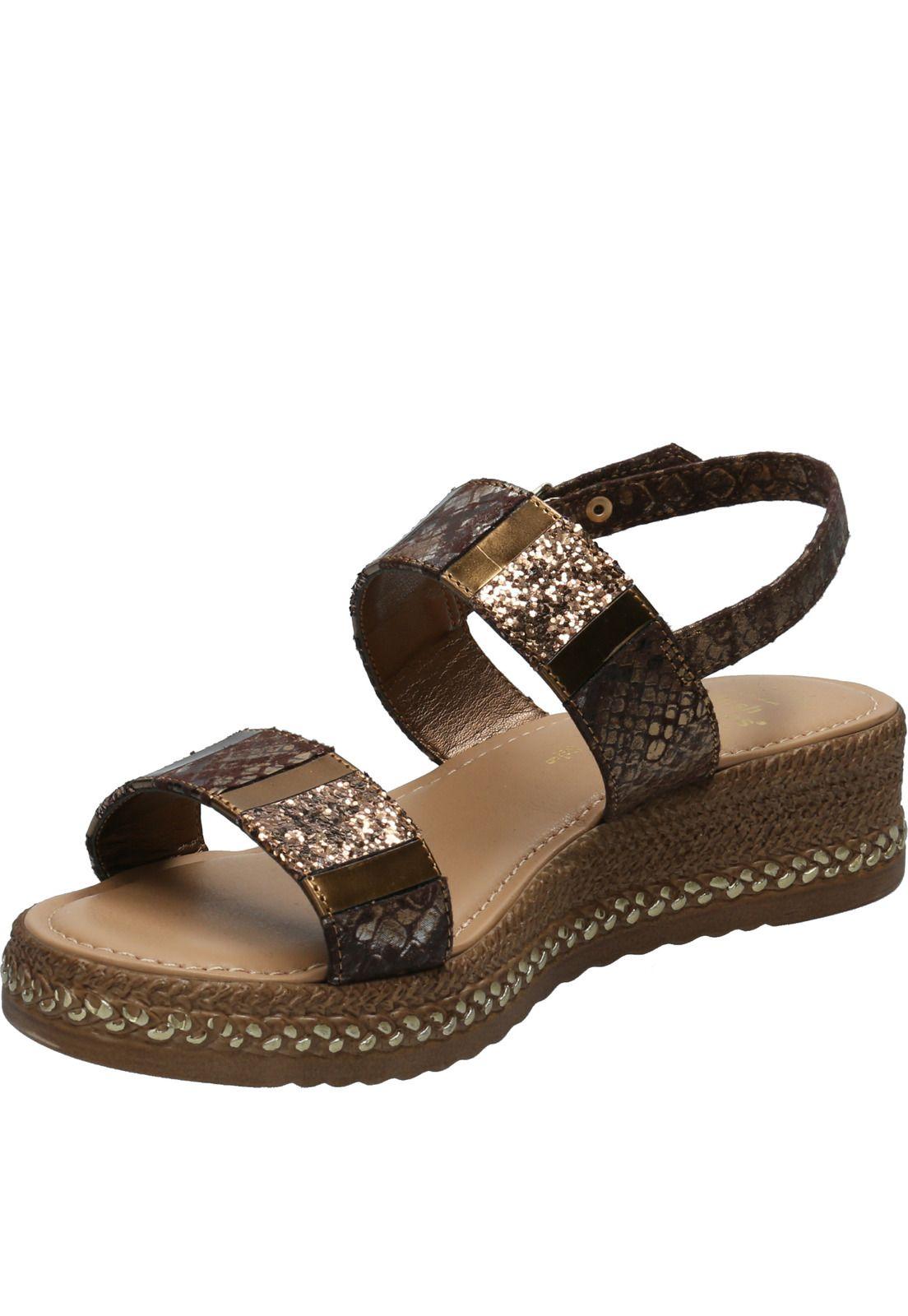 Sandalia Mujer Geo Café-3