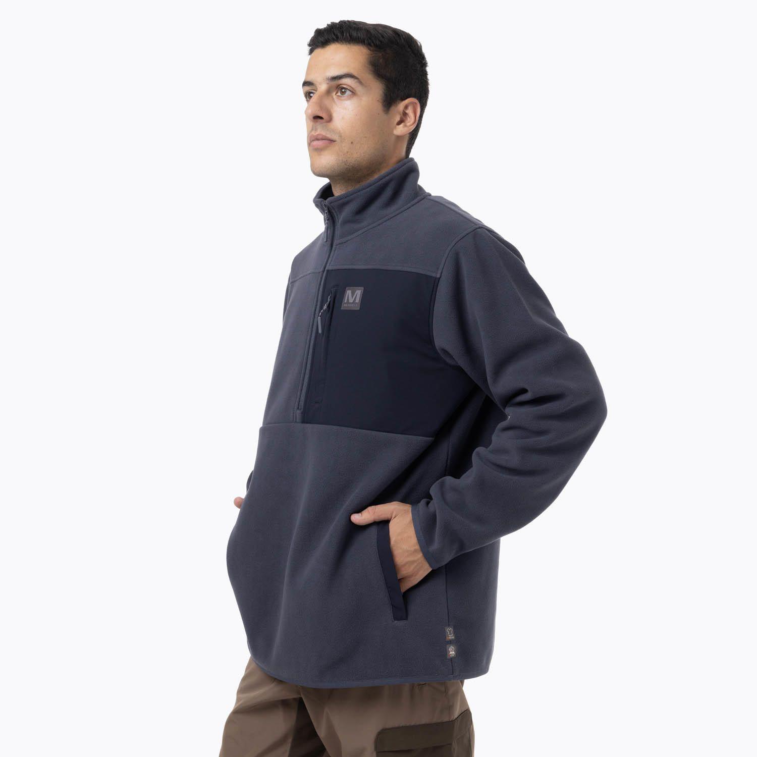 Polar Hombre Deches Snap Microfleece  Azul-1