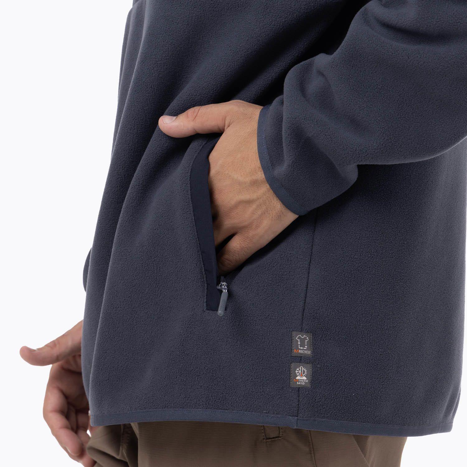 Polar Hombre Deches Snap Microfleece  Azul-6
