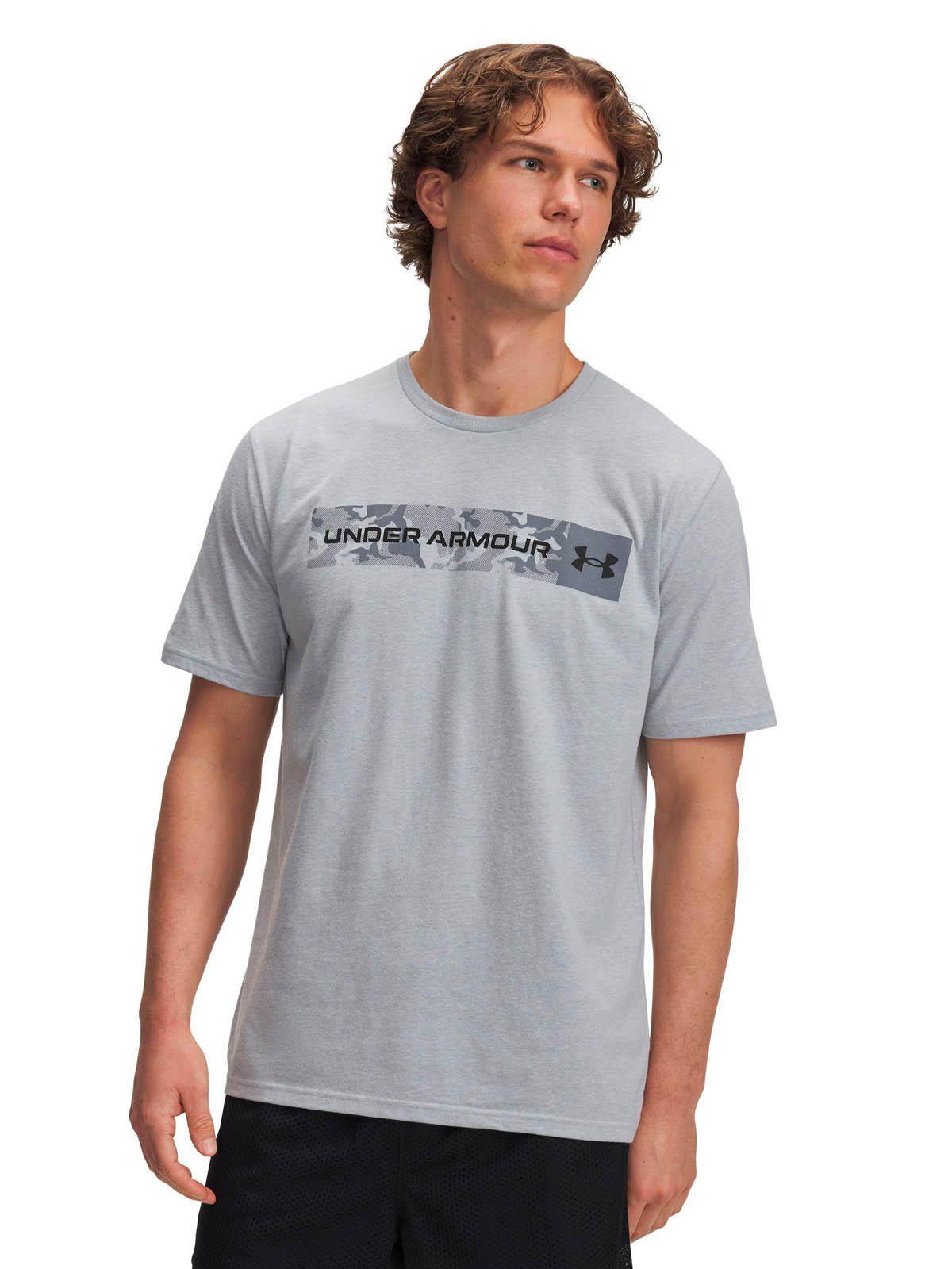 Polera Manga Corta Lifestyle  Hombre Camo chest stripe Gris -0