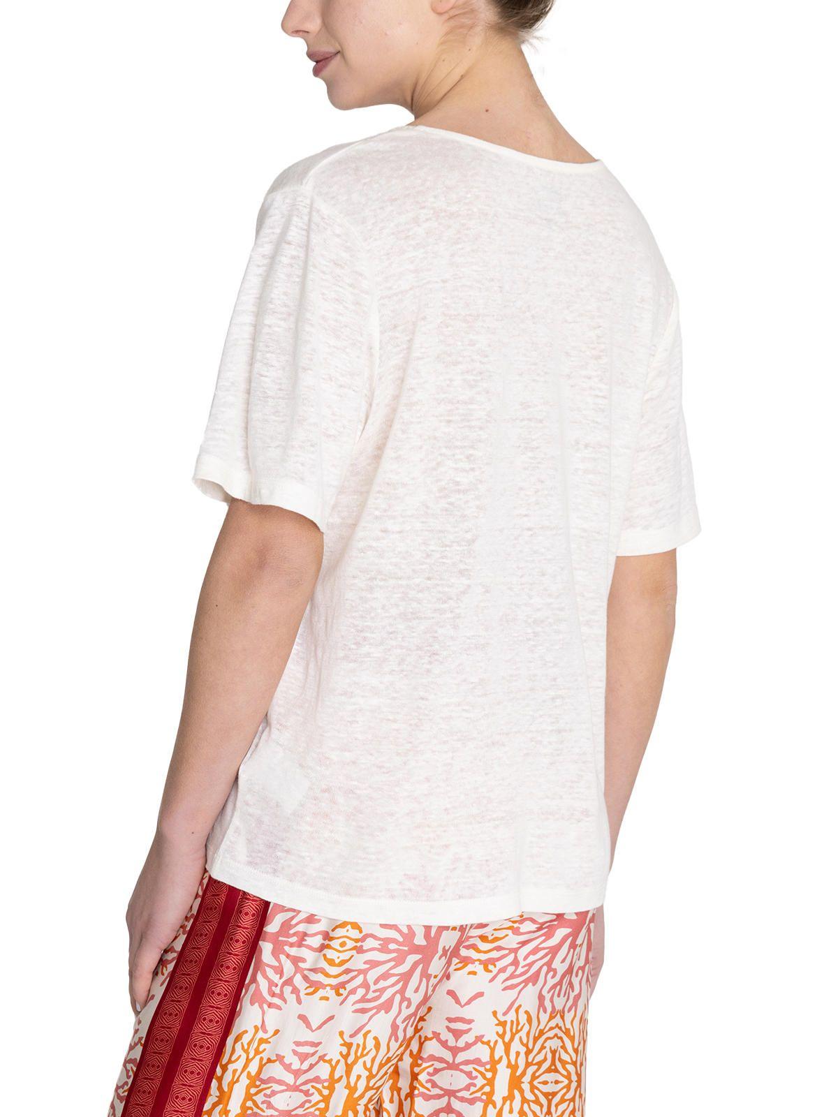 Polera Lino Orgánico Beige Remini Mujer -6