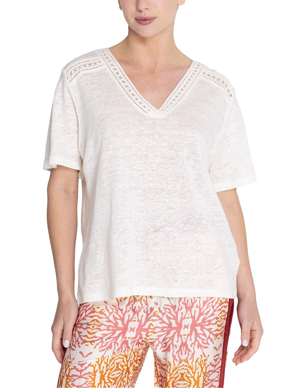 Polera Lino Orgánico Beige Remini Mujer -4