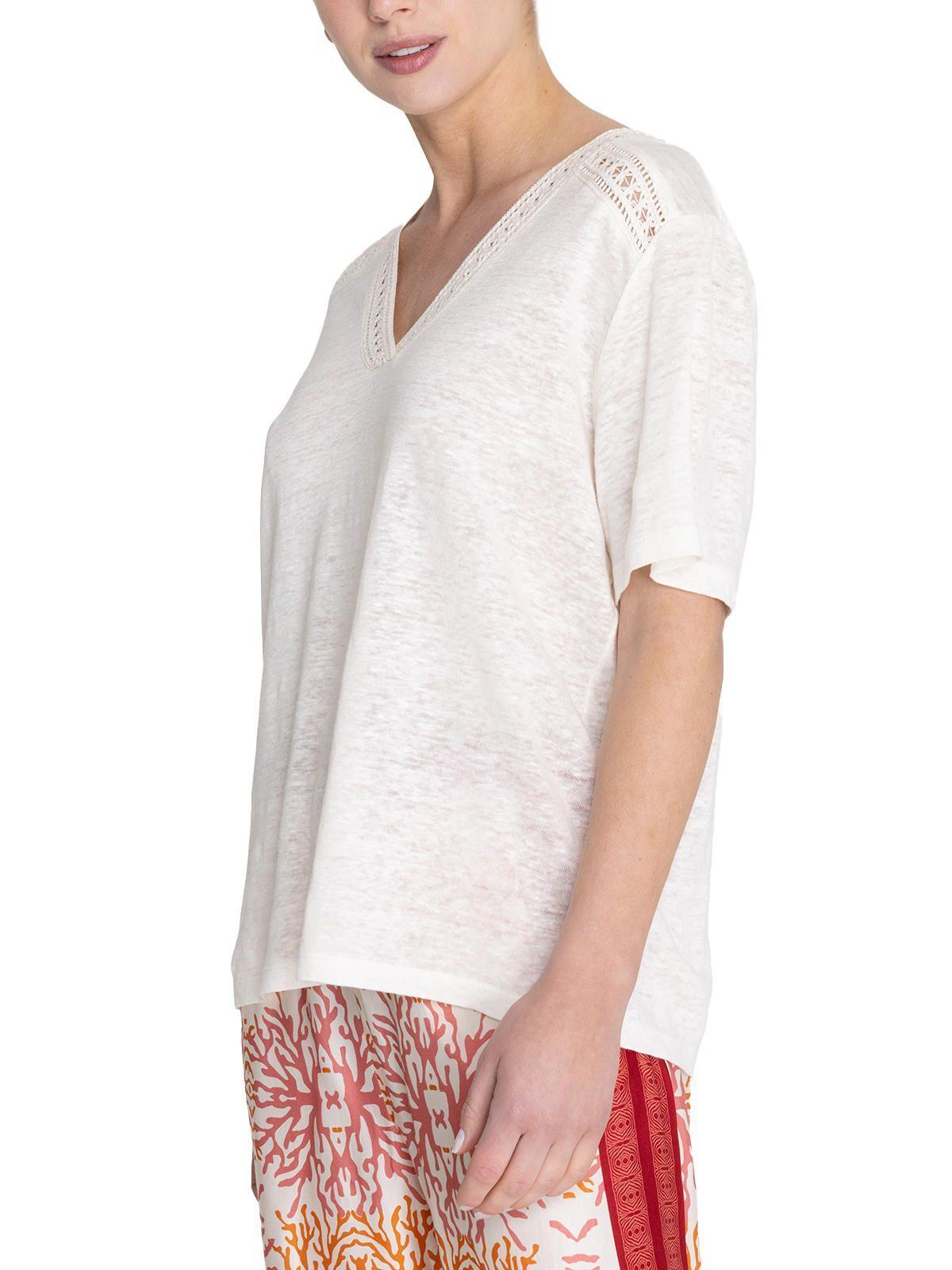 Polera Lino Orgánico Beige Remini Mujer -5