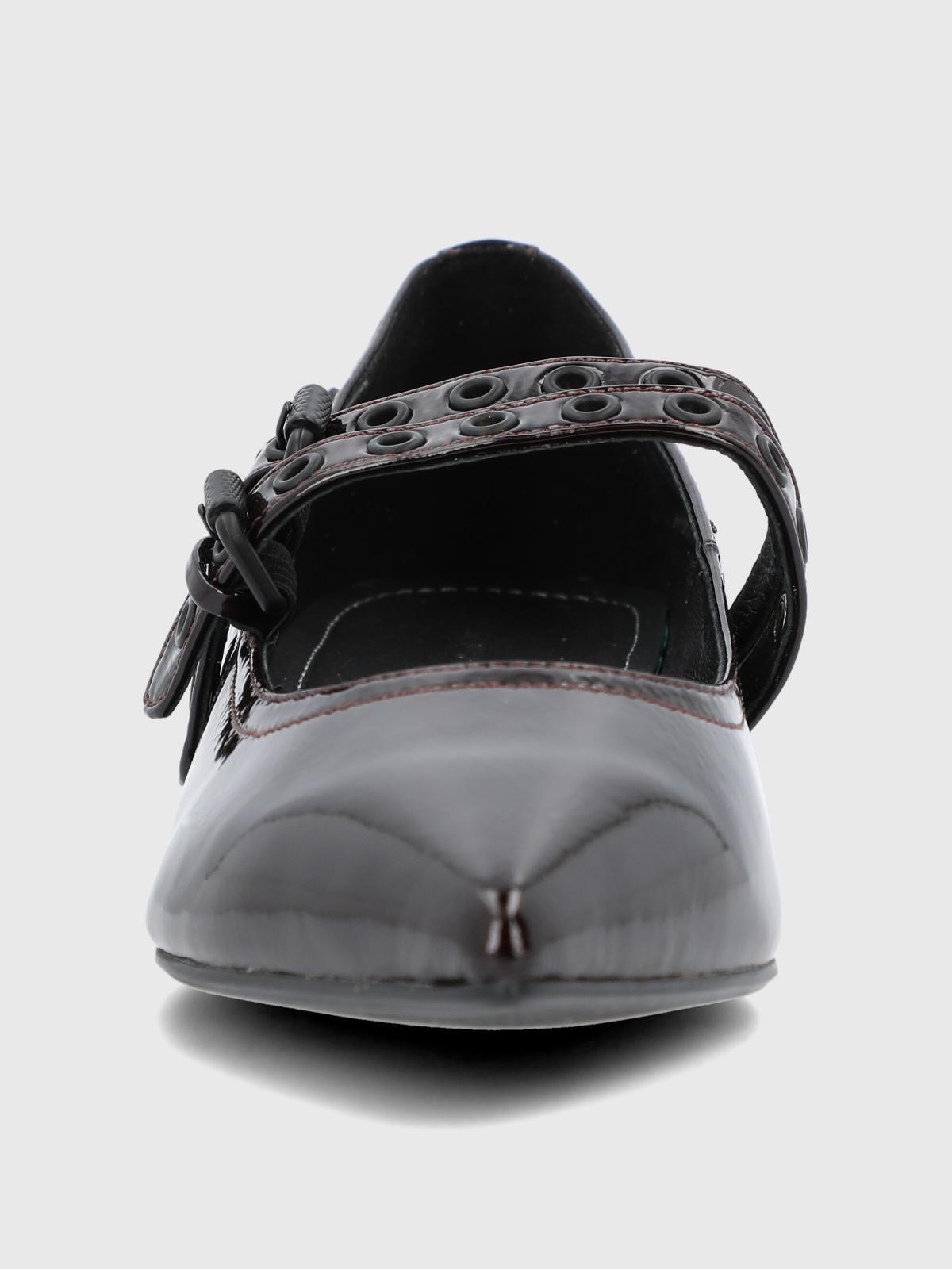 Ballerina Cuero Mujer Saena Rojo-3