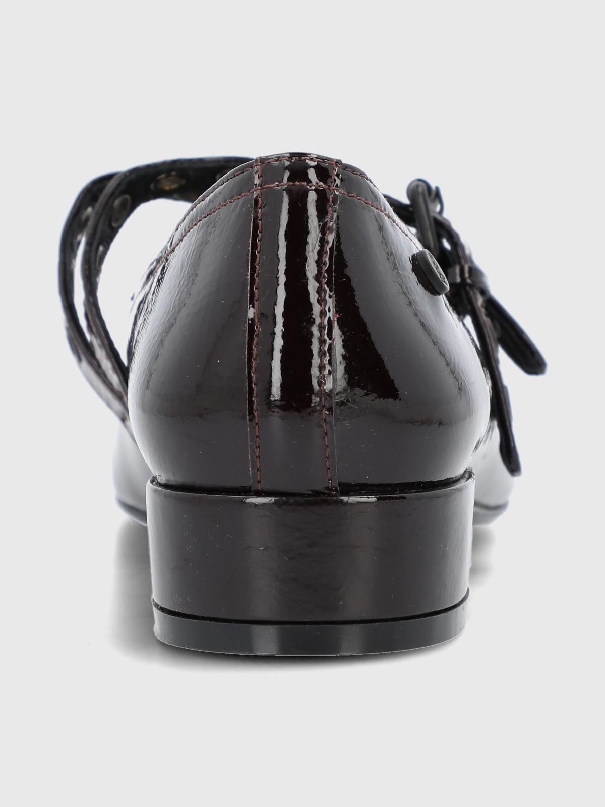 Ballerina Cuero Mujer Saena Rojo-6