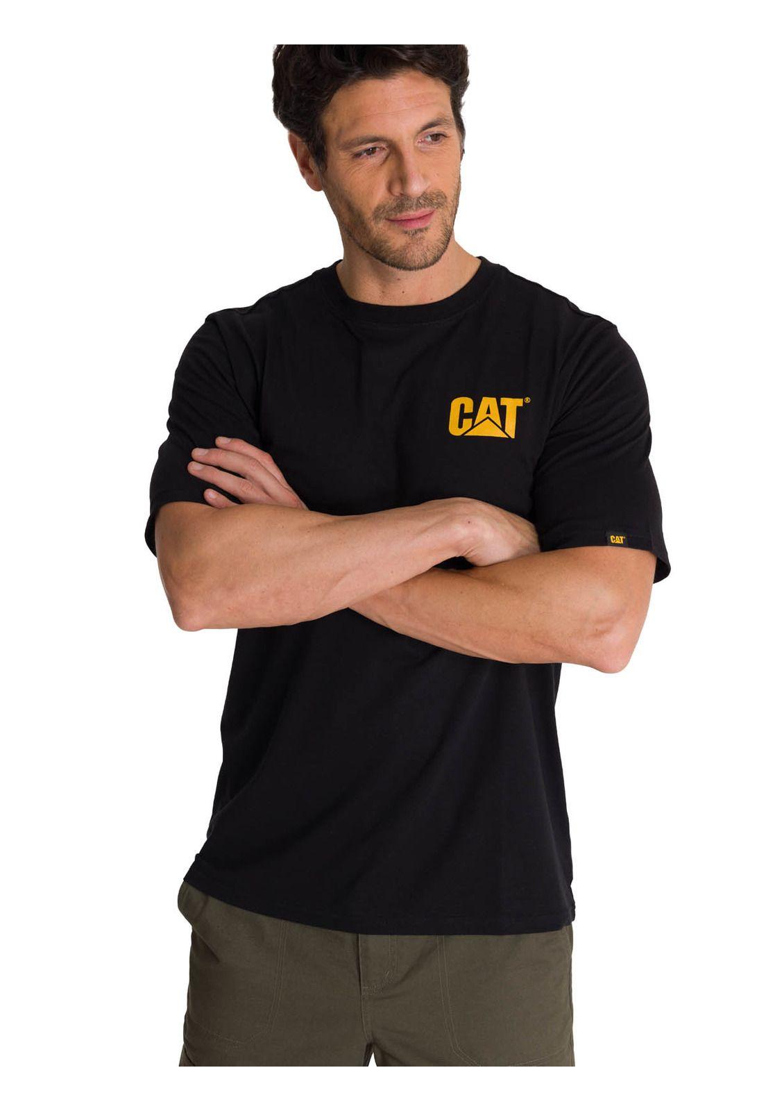 Polera Manga Corta Hombre Diseño Hard Work Negro-0