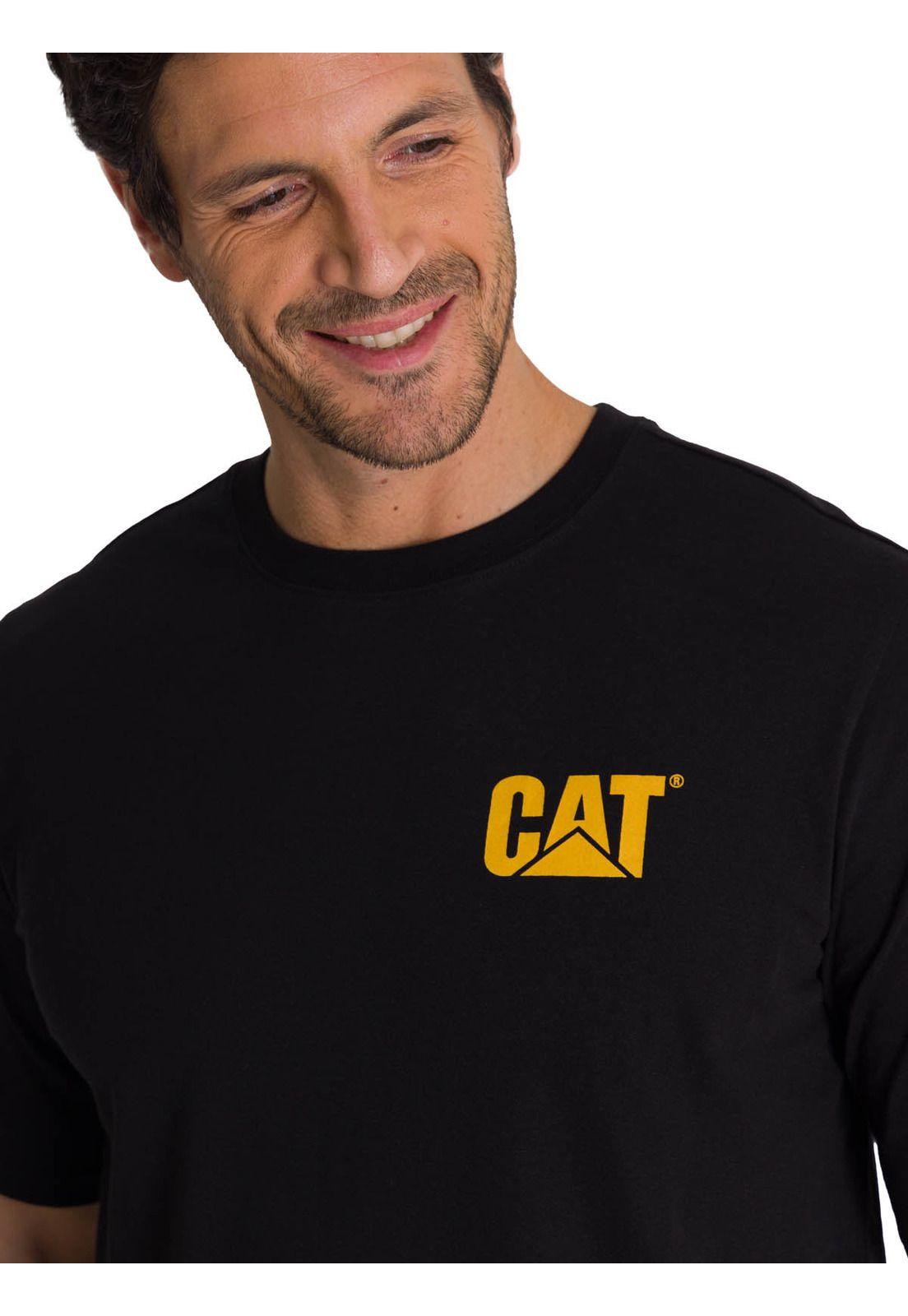 Polera Manga Corta Hombre Diseño Hard Work Negro-4