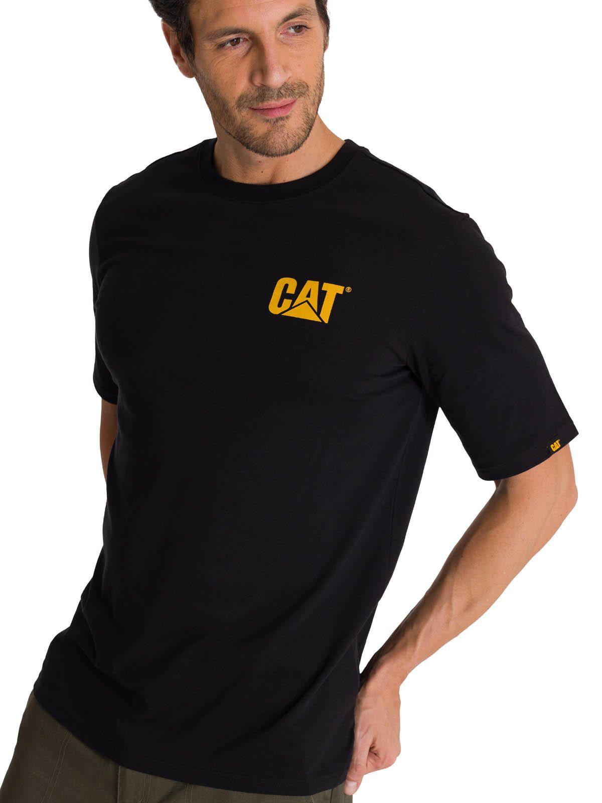 Polera Manga Corta Hombre Diseño Hard Work Negro-1