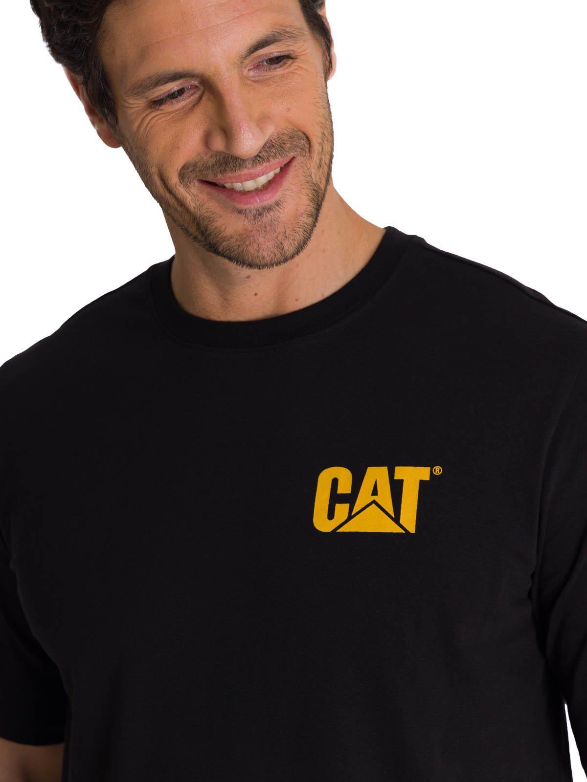 Polera Manga Corta Hombre Diseño Hard Work Negro-4