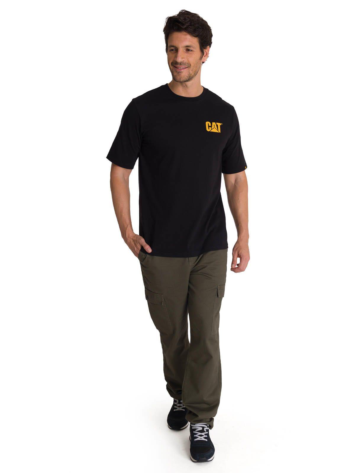 Polera Manga Corta Hombre Diseño Hard Work Negro-5