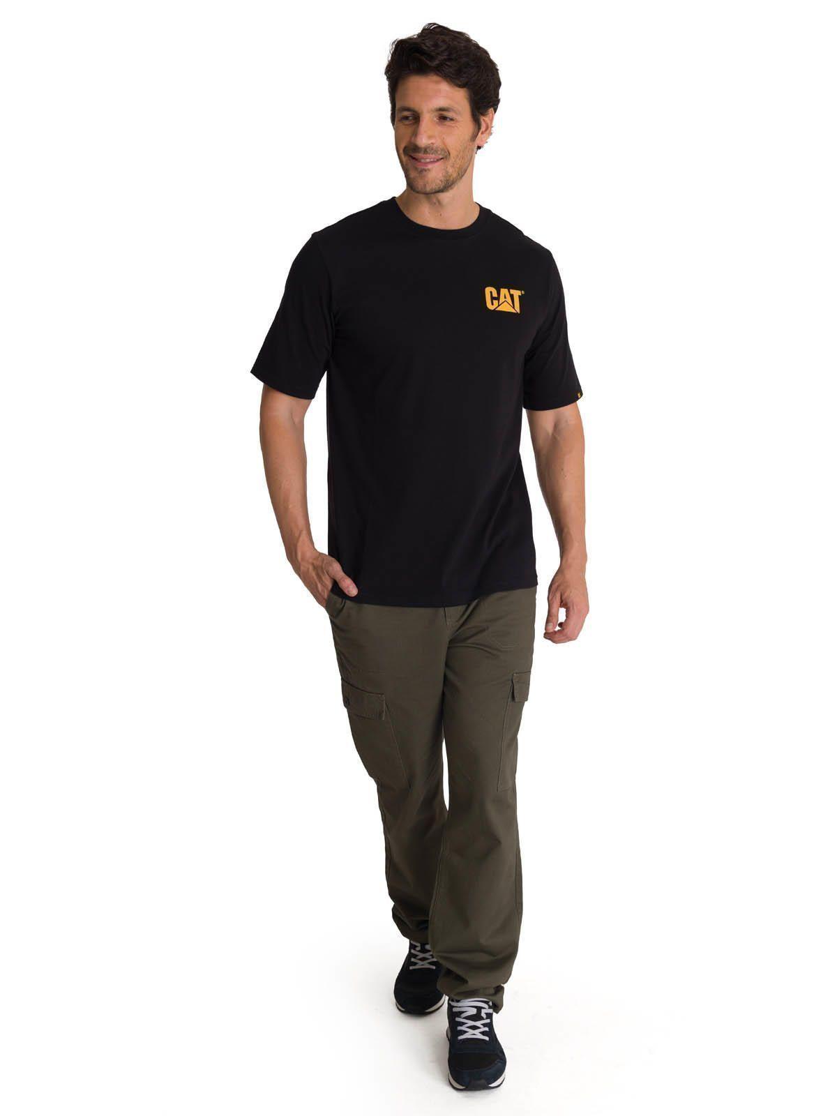 Polera Manga Corta Hombre Diseño Hard Work Negro-5