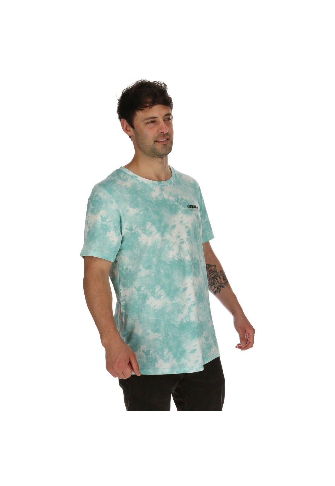 Polera M/C Masculino Tie Dye Celeste Burton-2