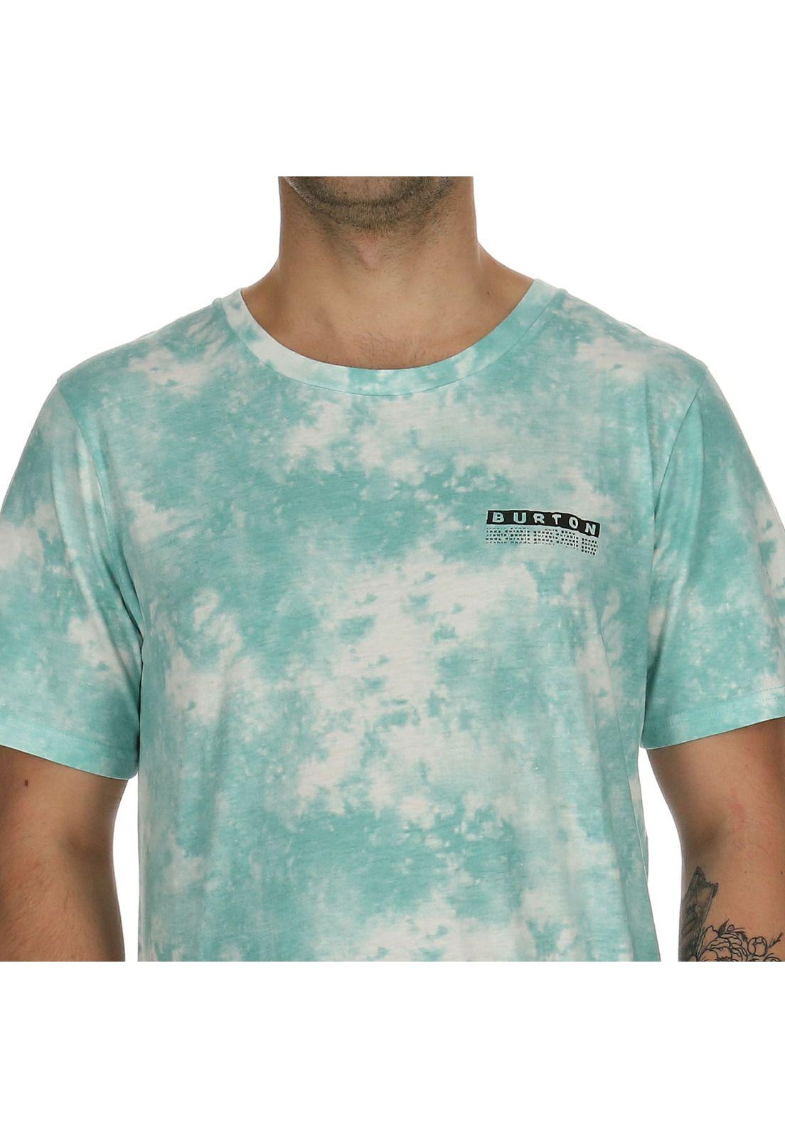 Polera M/C Masculino Tie Dye Celeste Burton-3