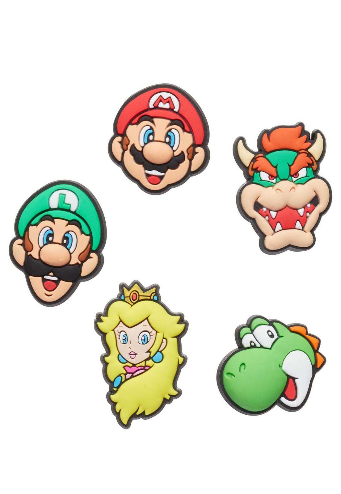 Jibbitz Crocs Pack de 5 Super Mario Multicolor-2