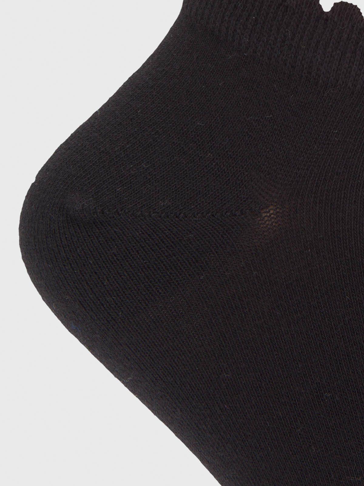 Calcetin Algodón Mujer Ped St Plain Negro-2