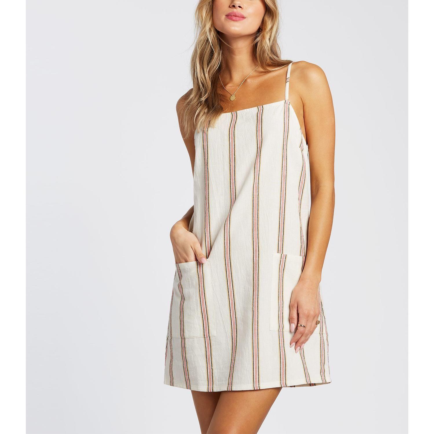 Vestido  Straight Round Blanco Mujer-0
