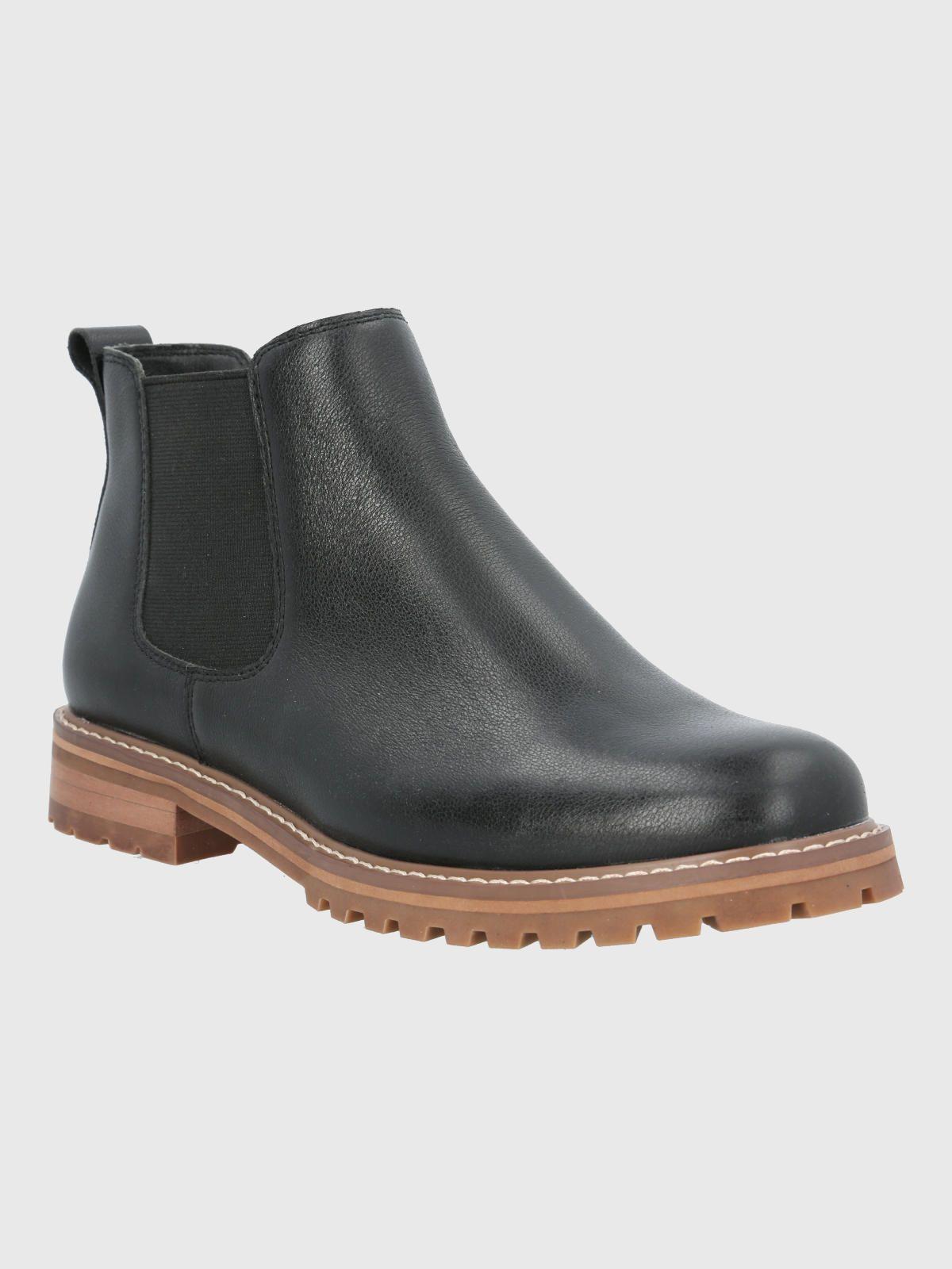 Botin Cuero Mujer Leri Chelsea Negro-0