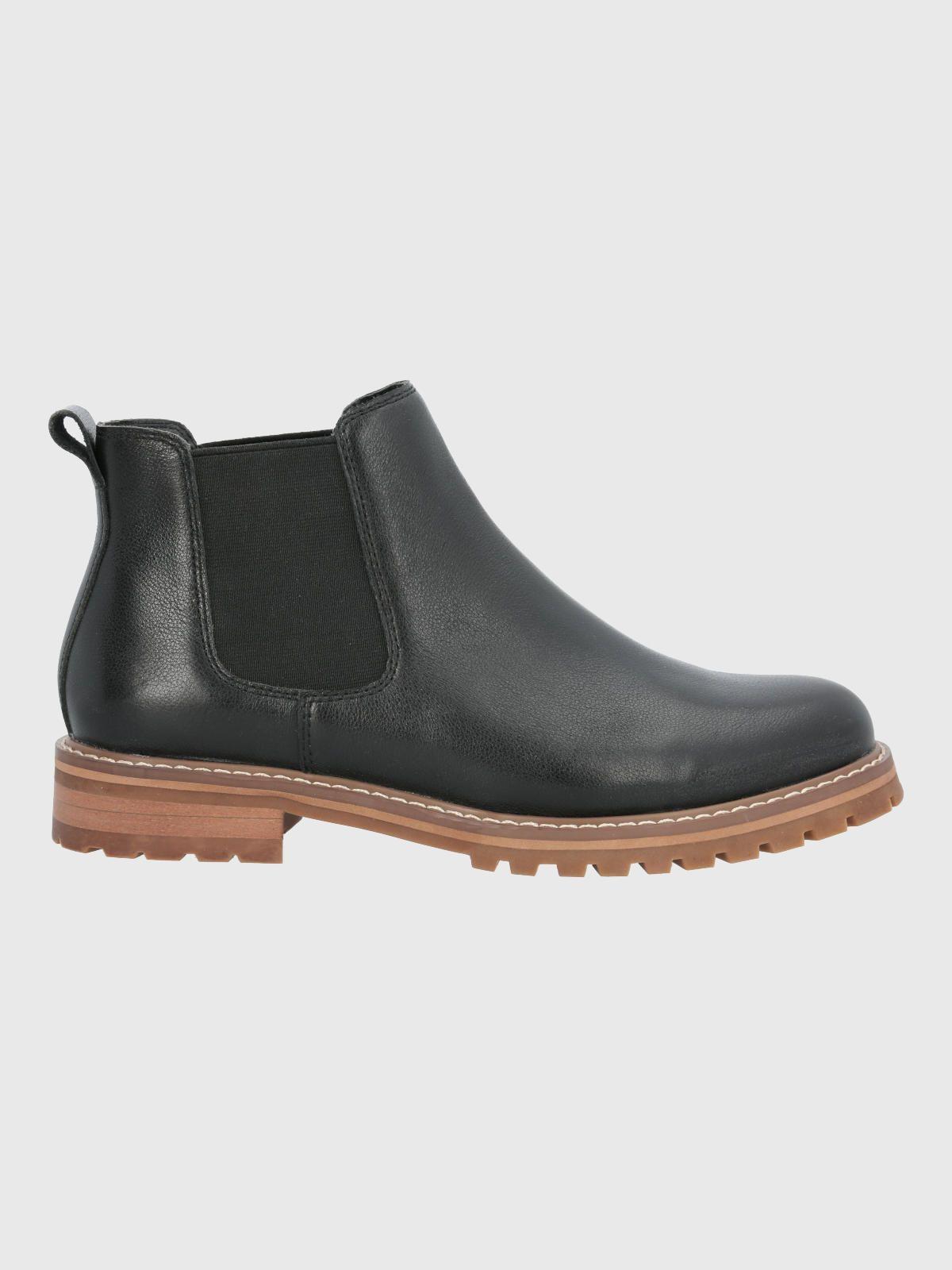 Botin Cuero Mujer Leri Chelsea Negro-1