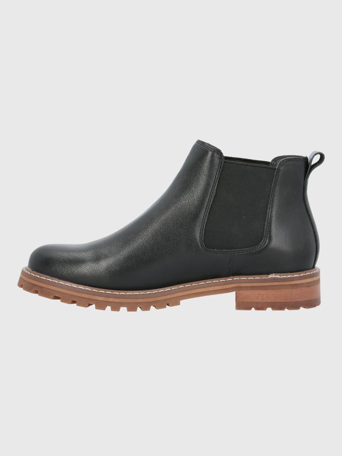 Botin Cuero Mujer Leri Chelsea Negro-5