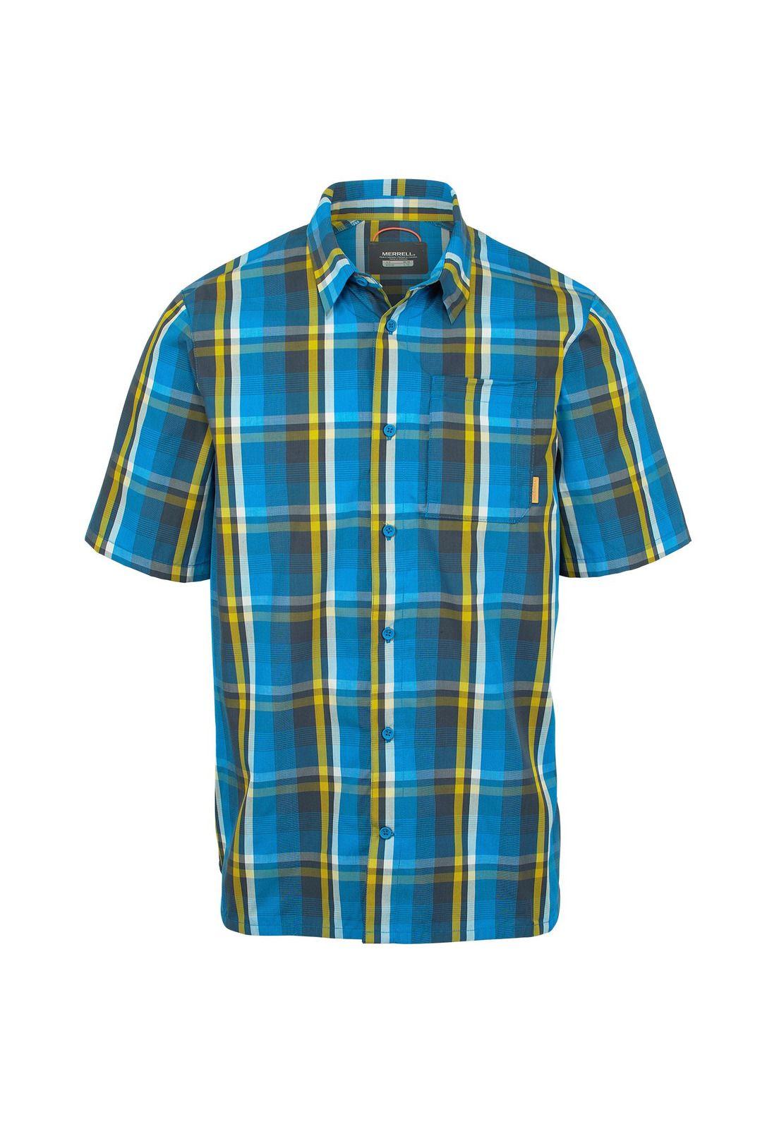 Camisa Hombre M/C Wrangell Ss Button-Down Azul-0