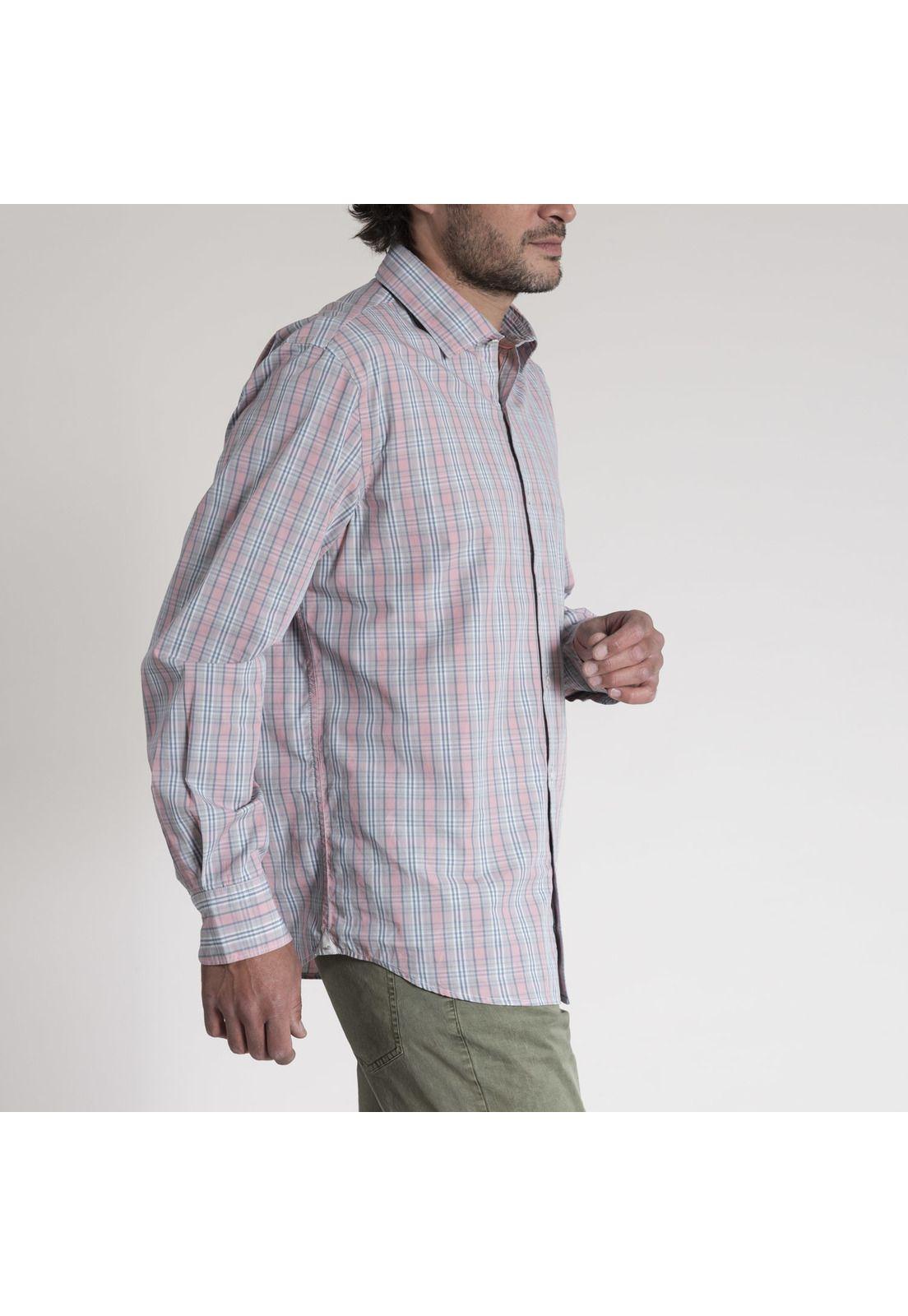 Camisa Masculino Galiana Aldogón Orgánico  Rosa-1