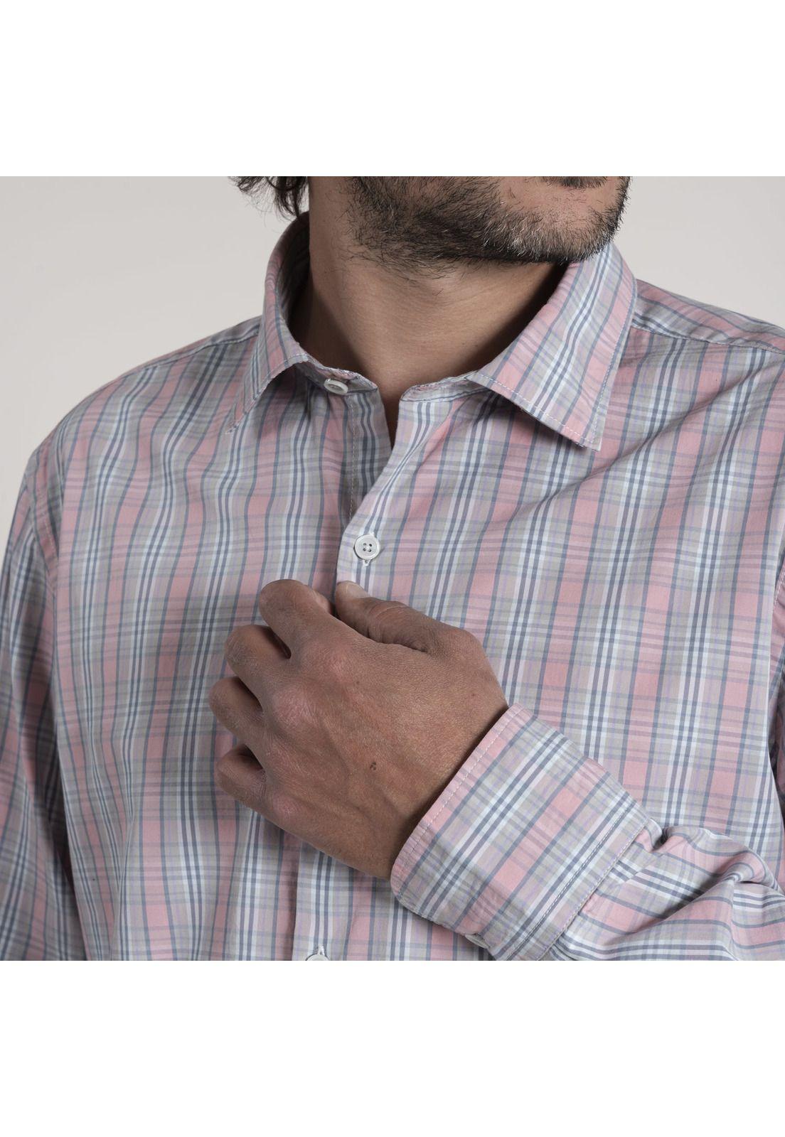 Camisa Masculino Galiana Aldogón Orgánico  Rosa-5