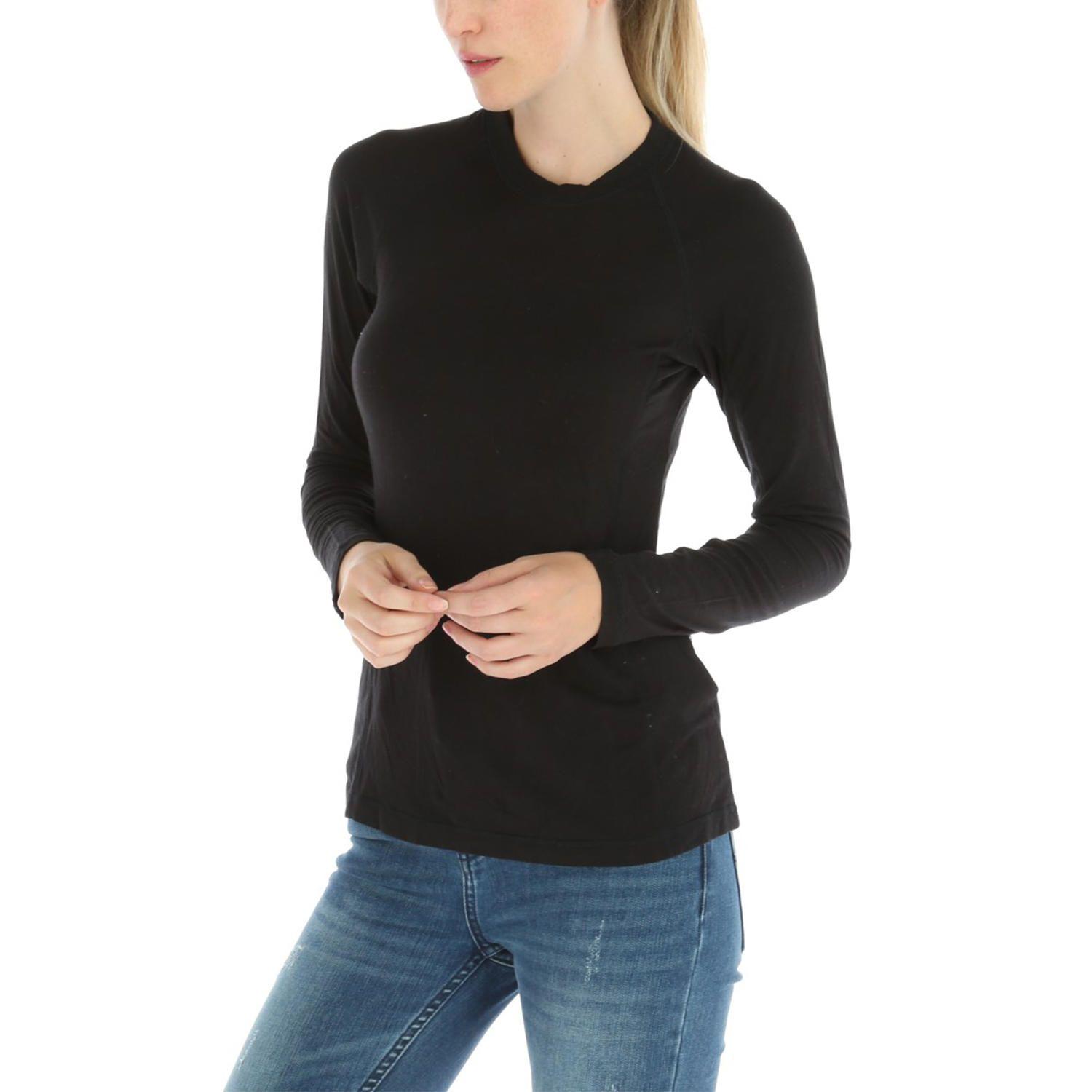 Polera Algodón Bamboo Negro Mujer-0