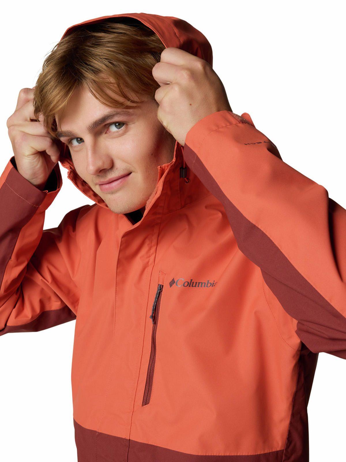 Cortaviento impermeab Hombre Hikebound Ii Rojo-3