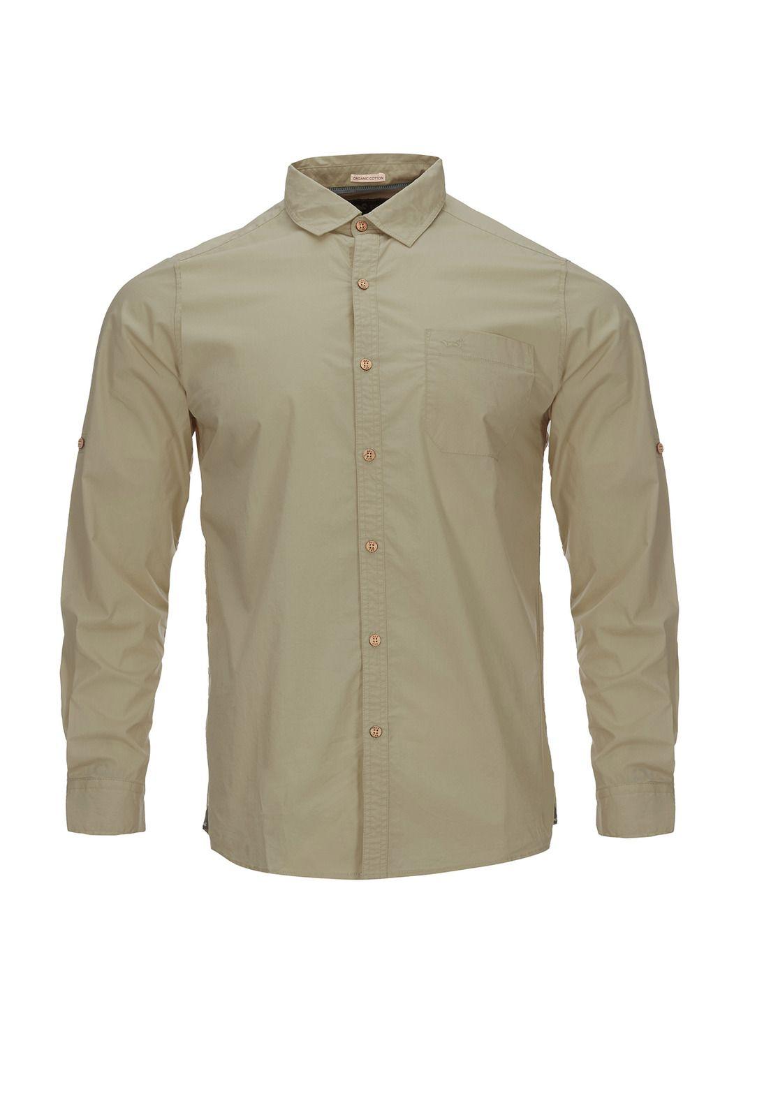 Camisa Algodón Orgánico Hombre Galiton Verde-0