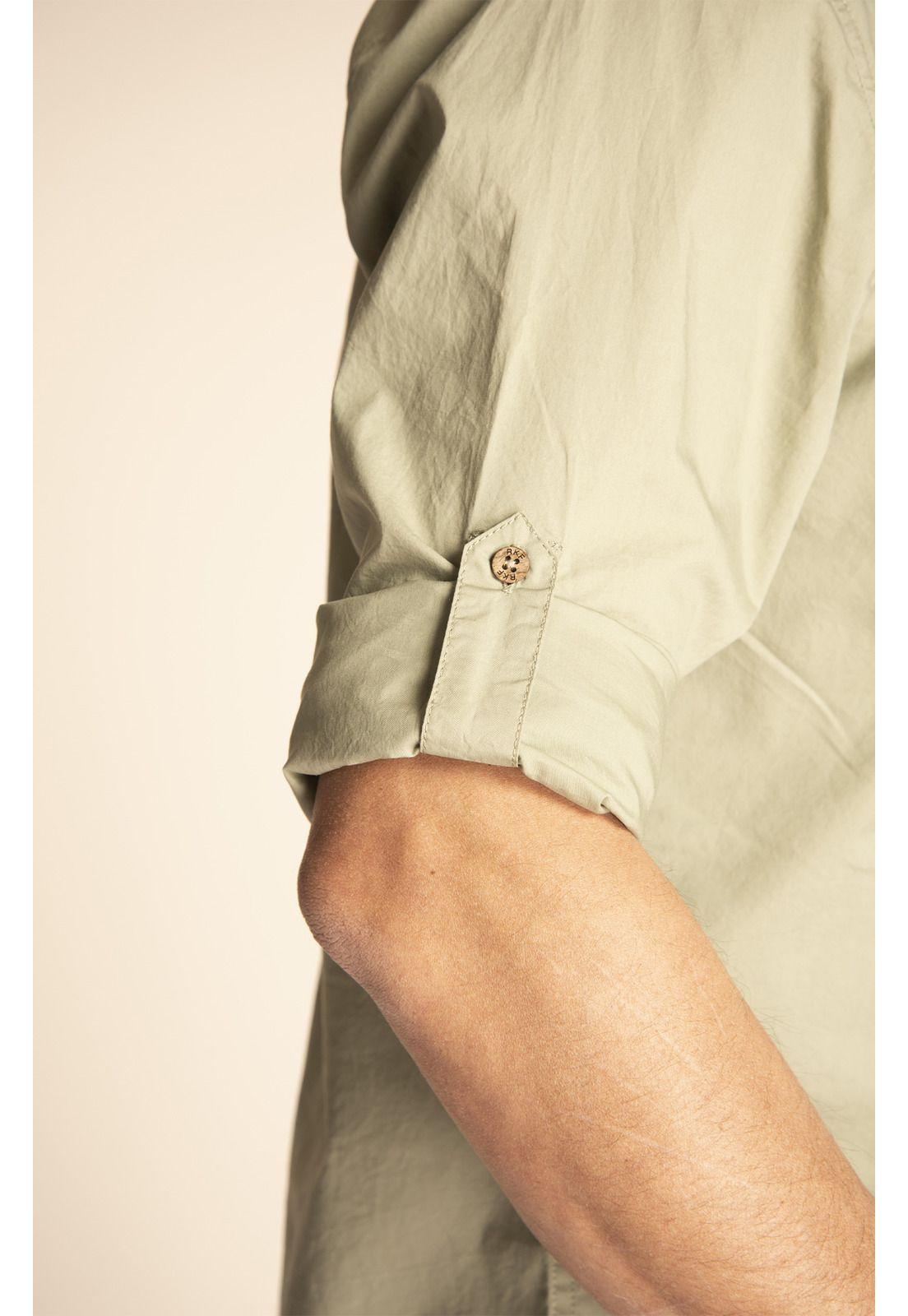 Camisa Algodón Orgánico Hombre Galiton Verde-4