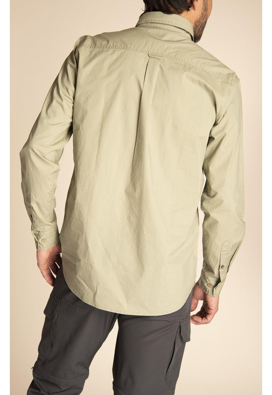 Camisa Algodón Orgánico Hombre Galiton Verde-6