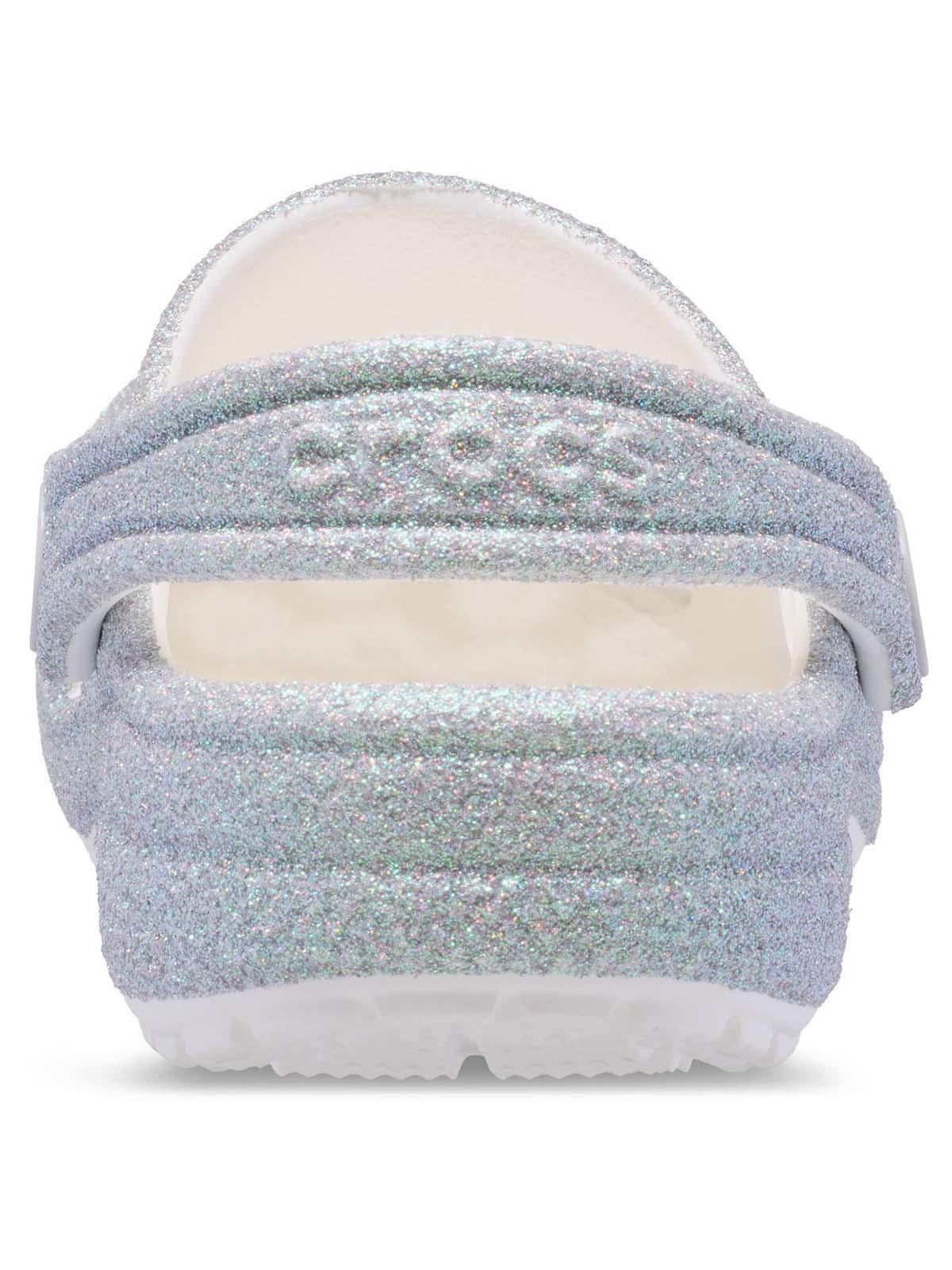 Zueco Crocs Niño Classic Iridescent K Blanco-7