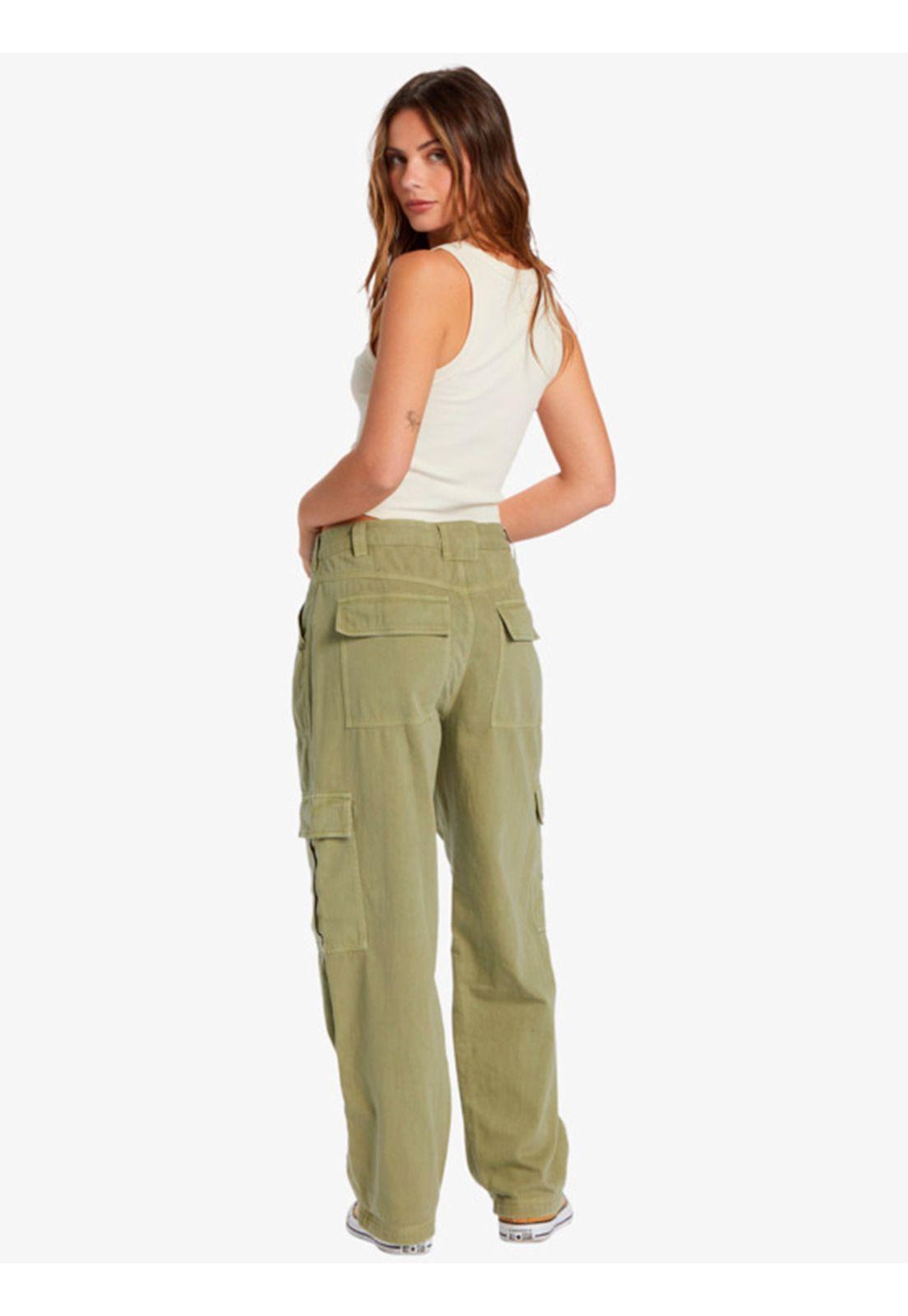Pantalón Cargo Mujer Walk Along Verde-1