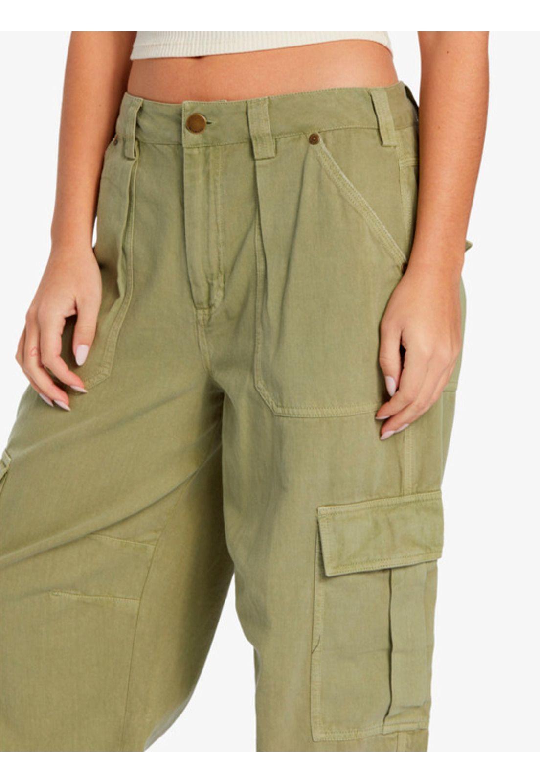 Pantalón Cargo Mujer Walk Along Verde-3