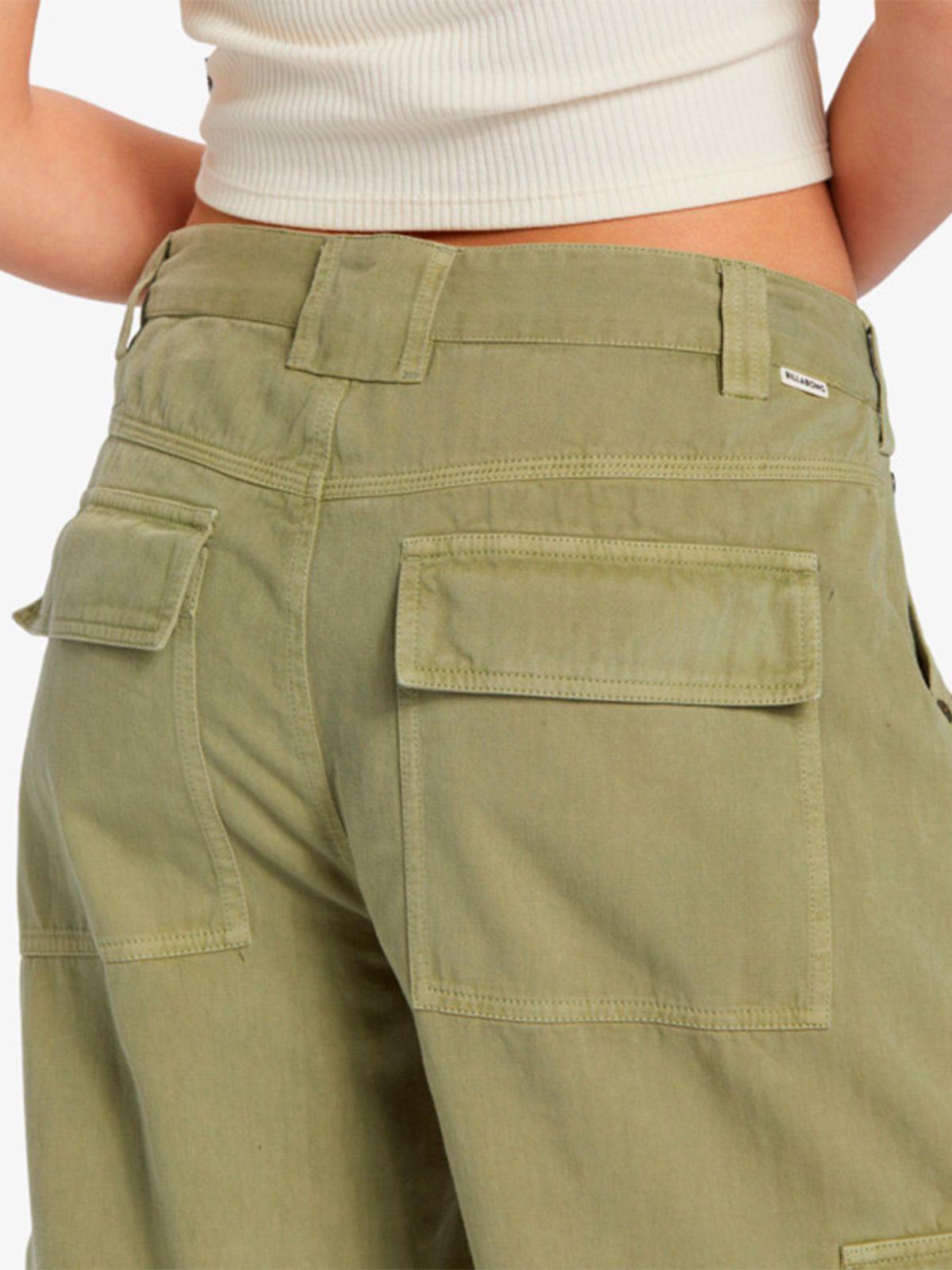 Pantalón Cargo Mujer Walk Along Verde-4