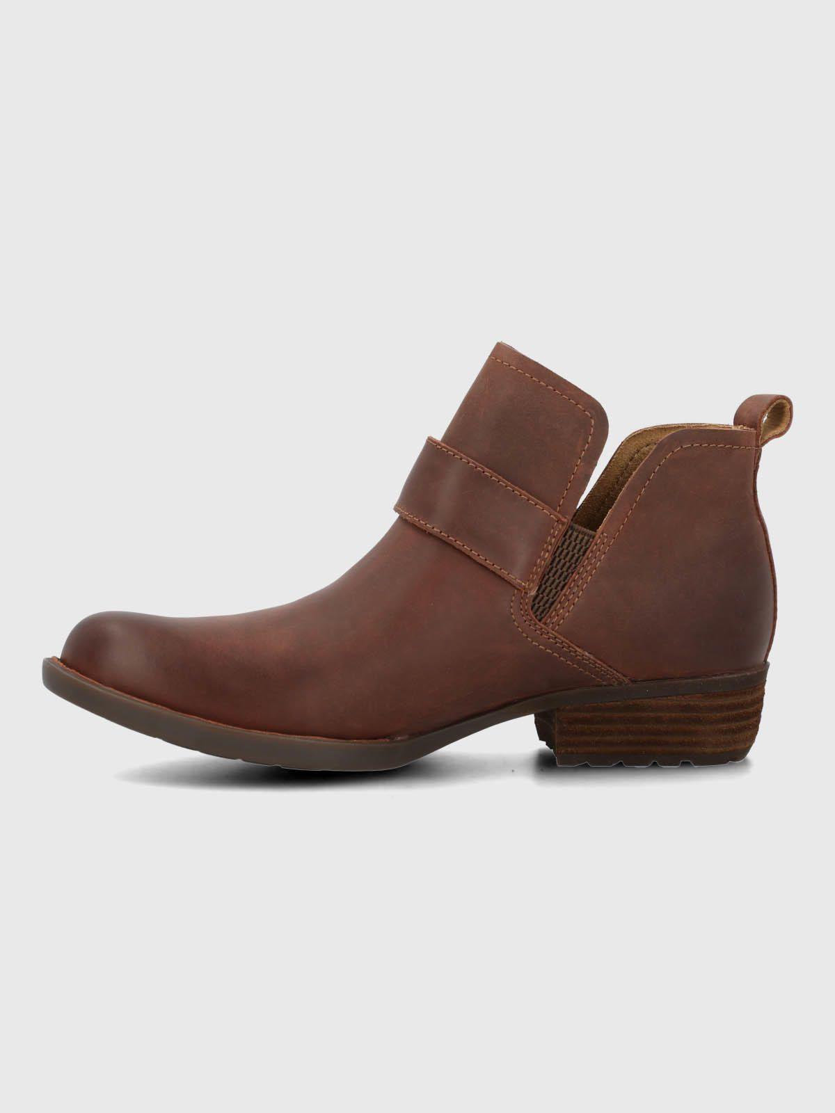 Botin Cuero Raquel Café Mujer-4