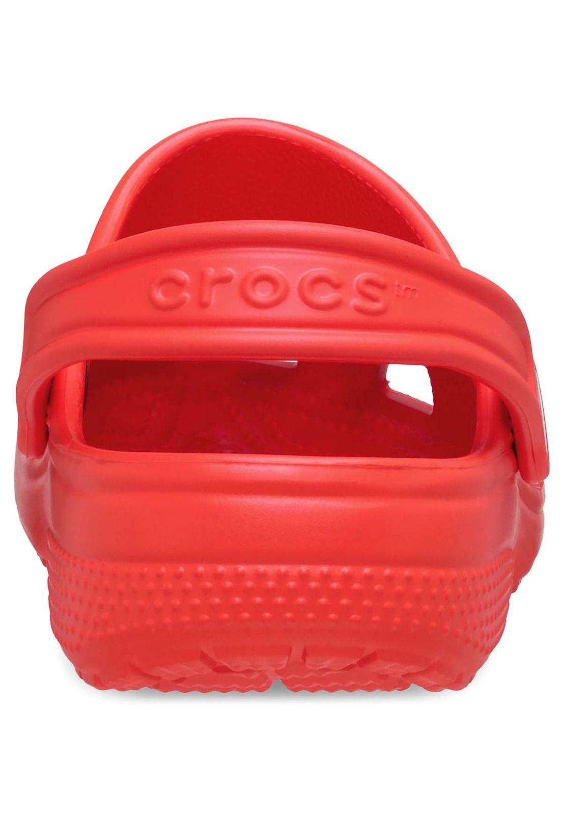 Zueco Crocs Niño Classic Clog K Rojo Intenso-7