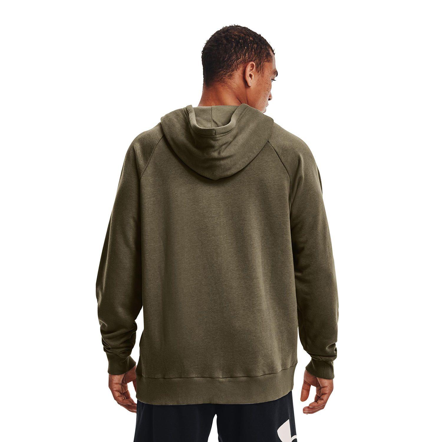 Poleron Hombre Rival Fleece Big Logo Verde-3