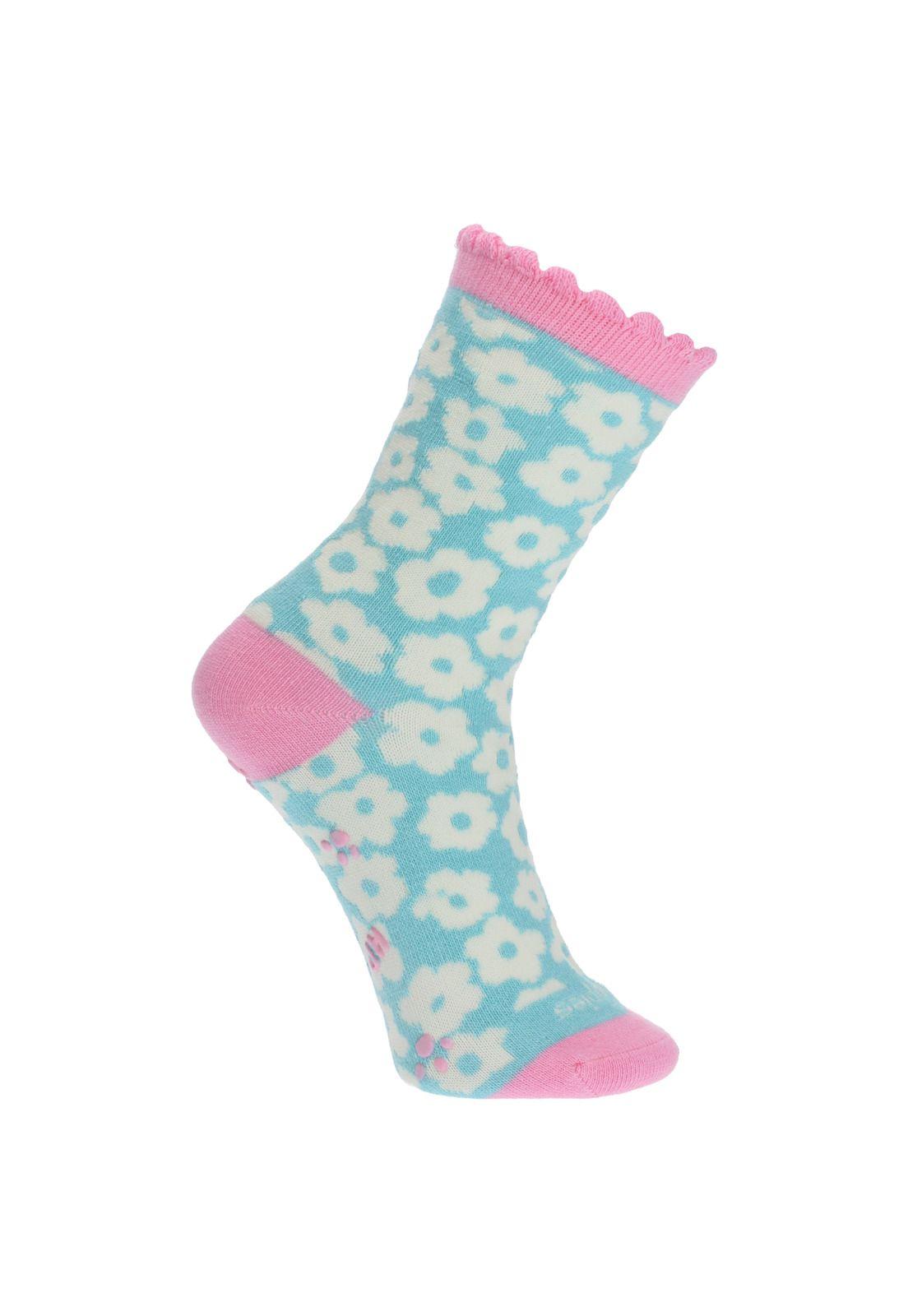 Calcetín Casual Marghe Celeste Niña-0
