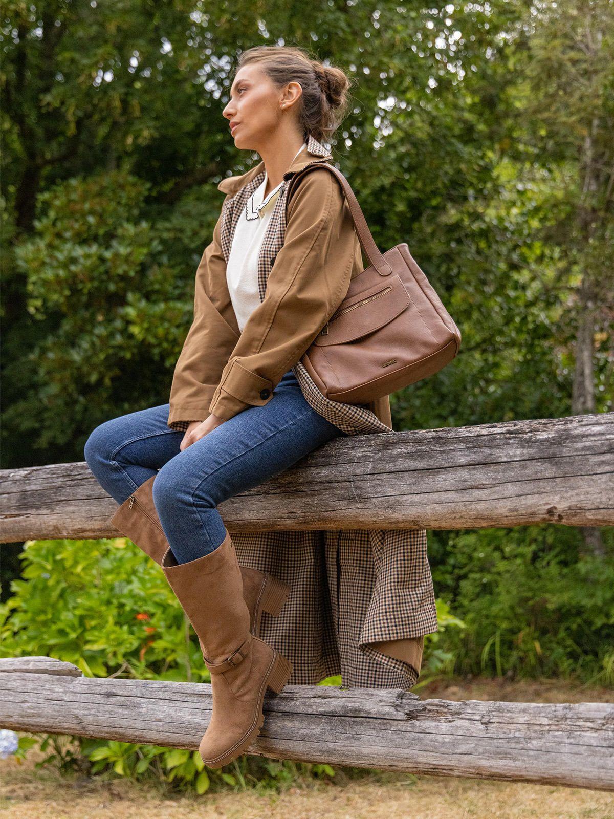 Bota Mujer Nina Café-1