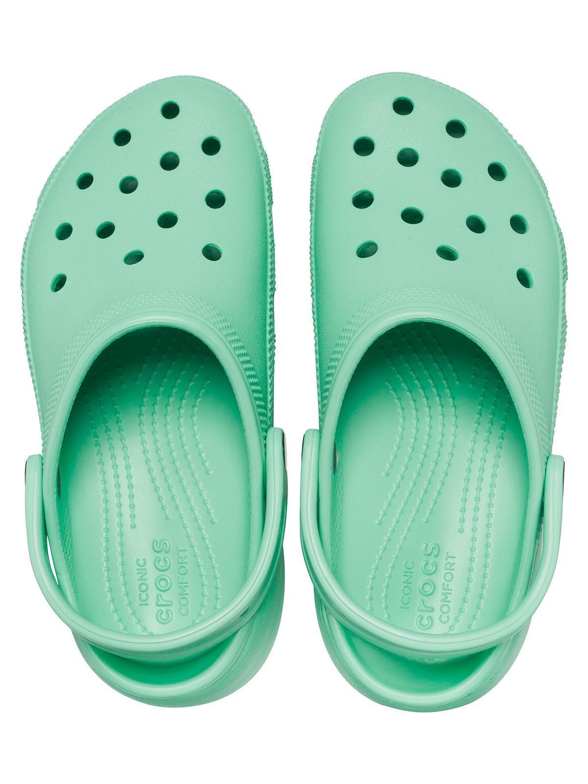 Zueco Crocs Mujer Classic Ptfm Clog Verde-4