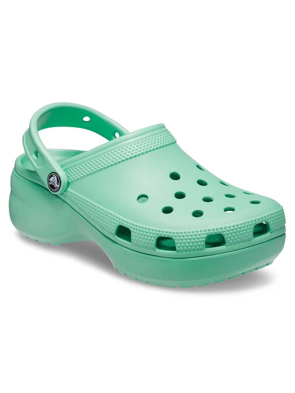 Zueco Crocs Mujer Classic Ptfm Clog Verde-6